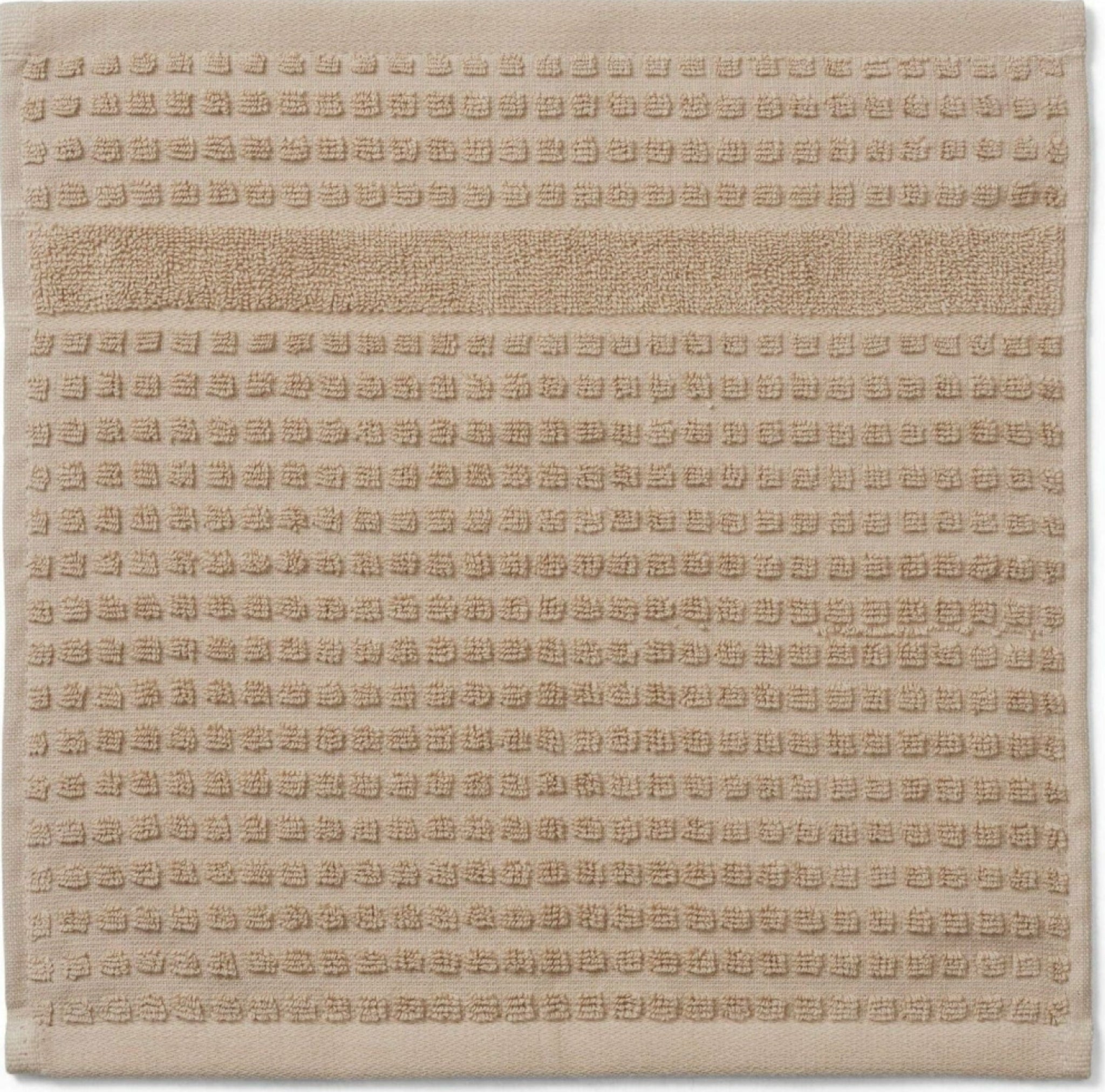 Juna Check Washcloth 30x30 Cm, Sand