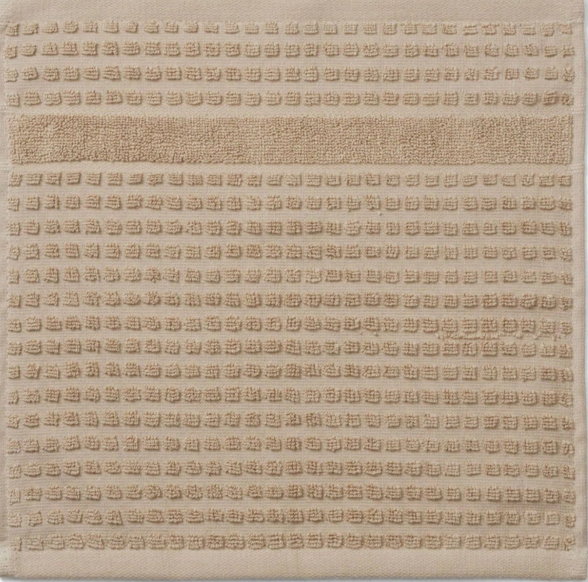 Juna Check Washcloth 30x30 Cm, Sand