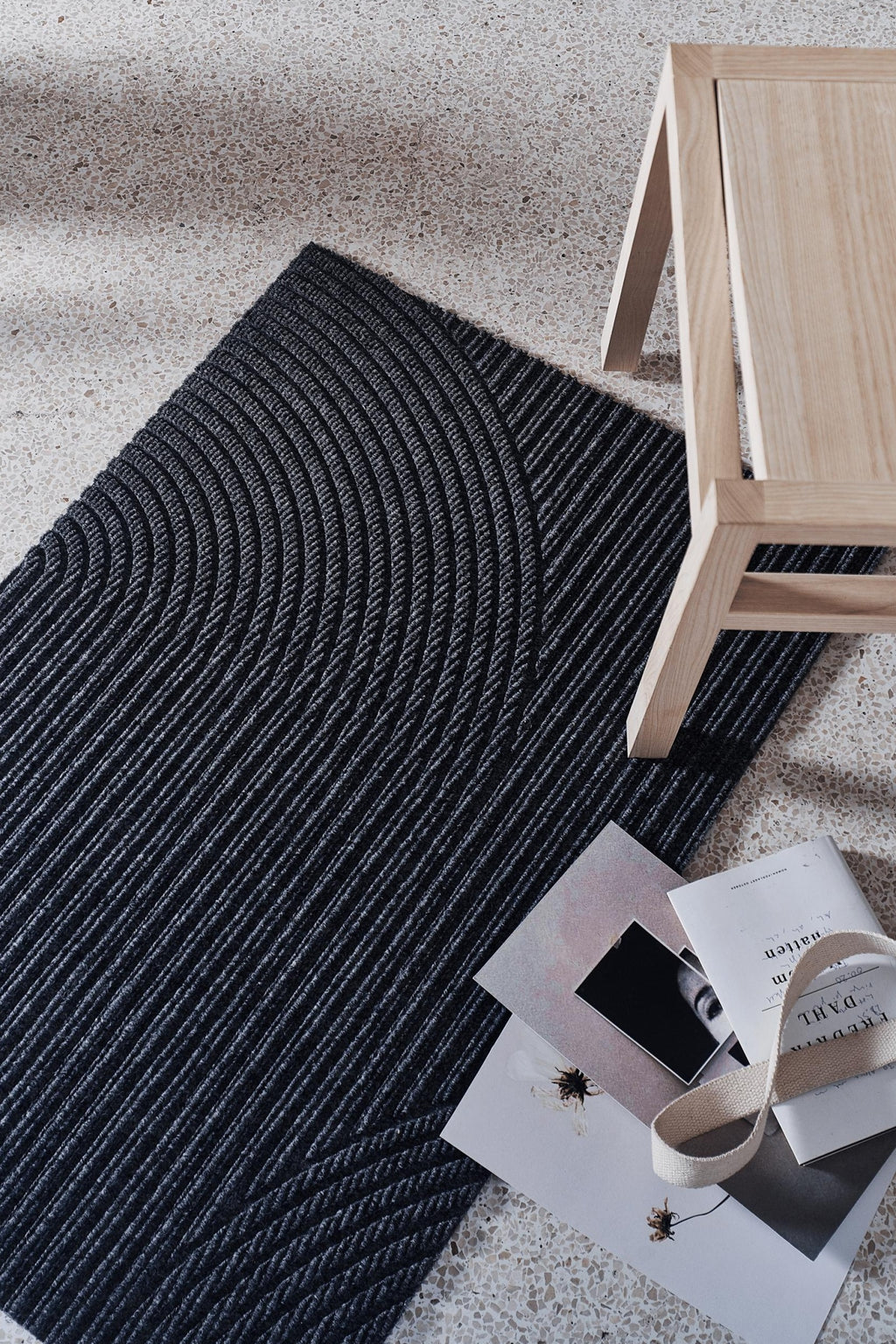 Heymat+ Stone Doormat 85x130 cm Sand PET/SBR/Nitrile Rubber 3.9kg