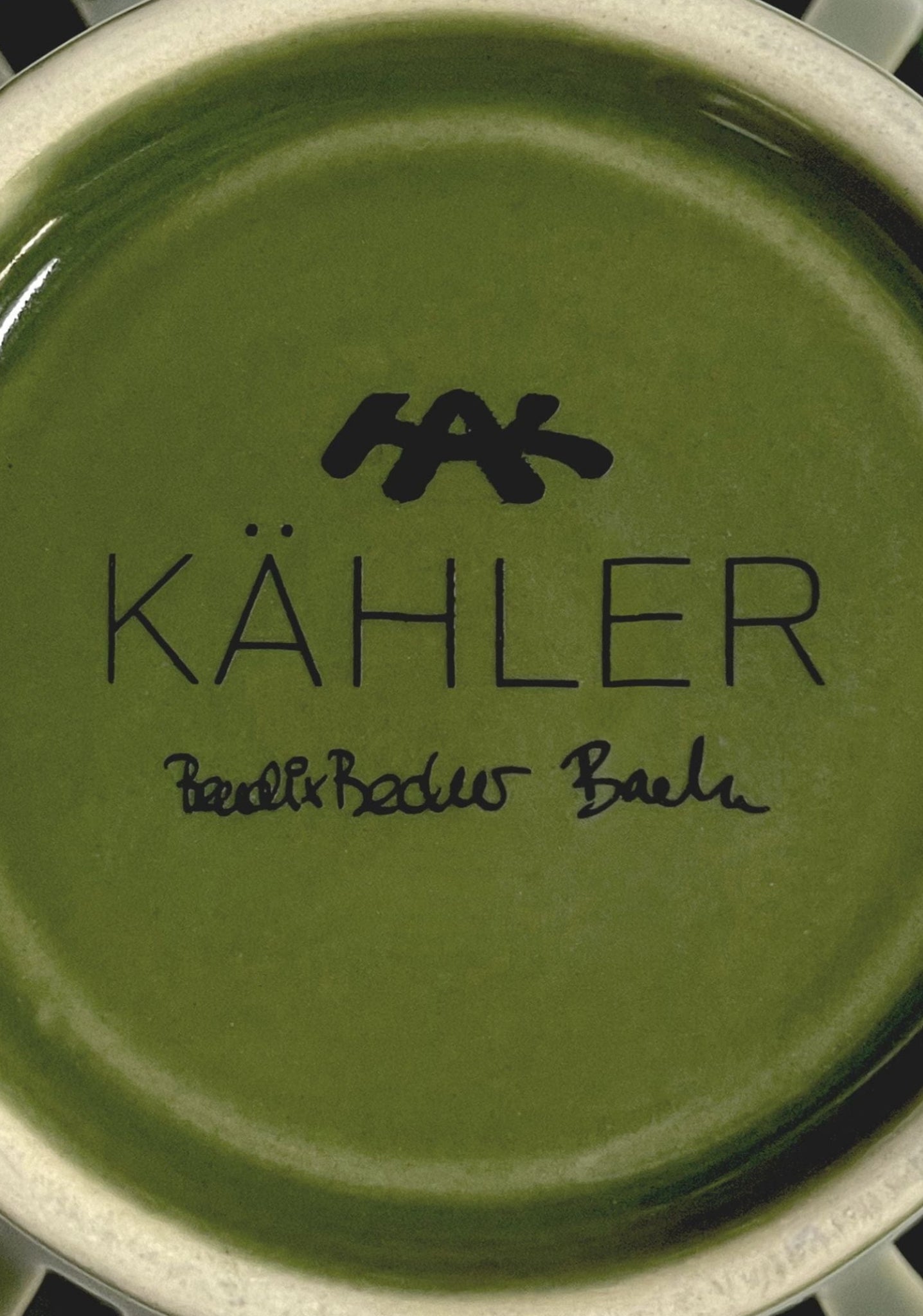 Kähler Orangery Tealight Holder Ø9.5 cm, Green Garden