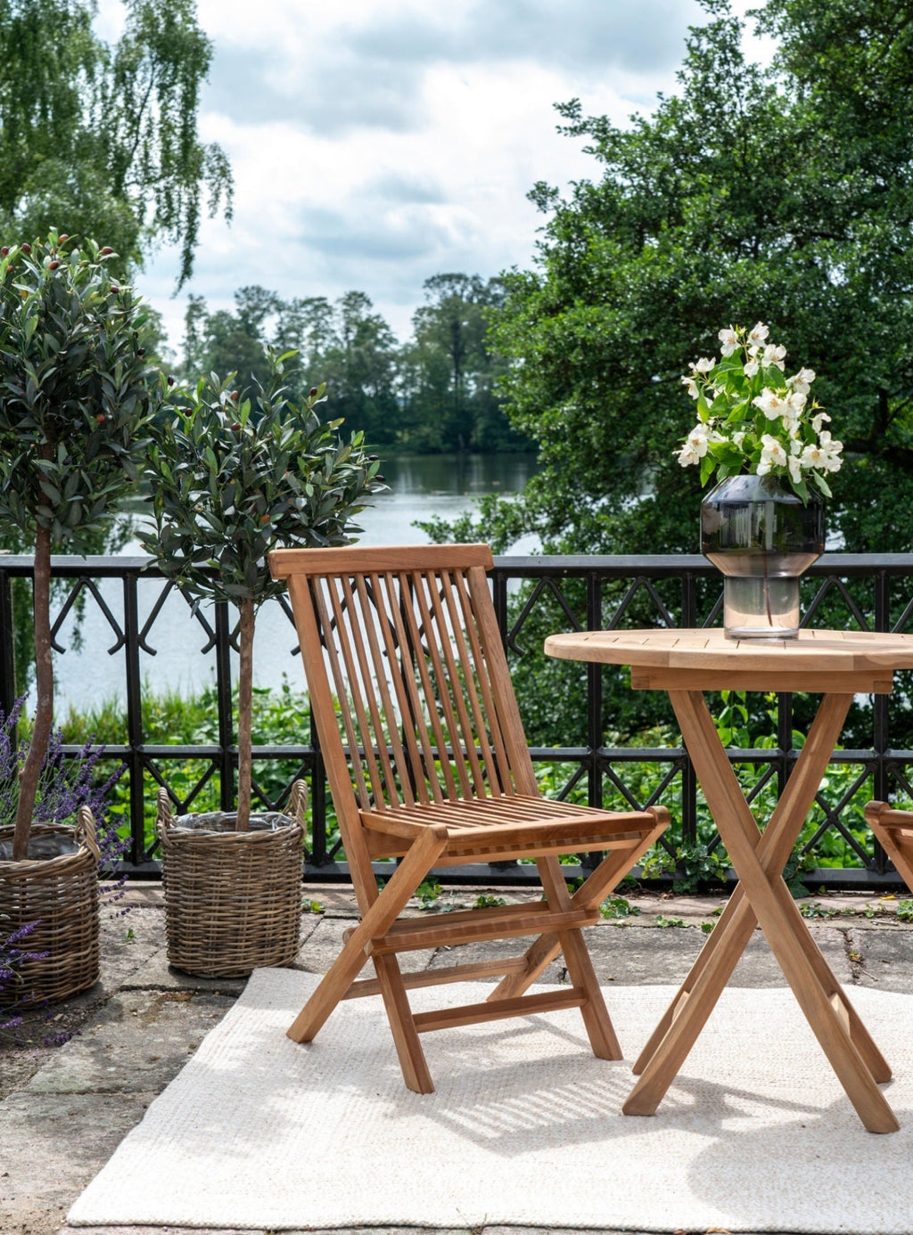 House Nordic Toledo Dining Chair In Teak Wood, Nature