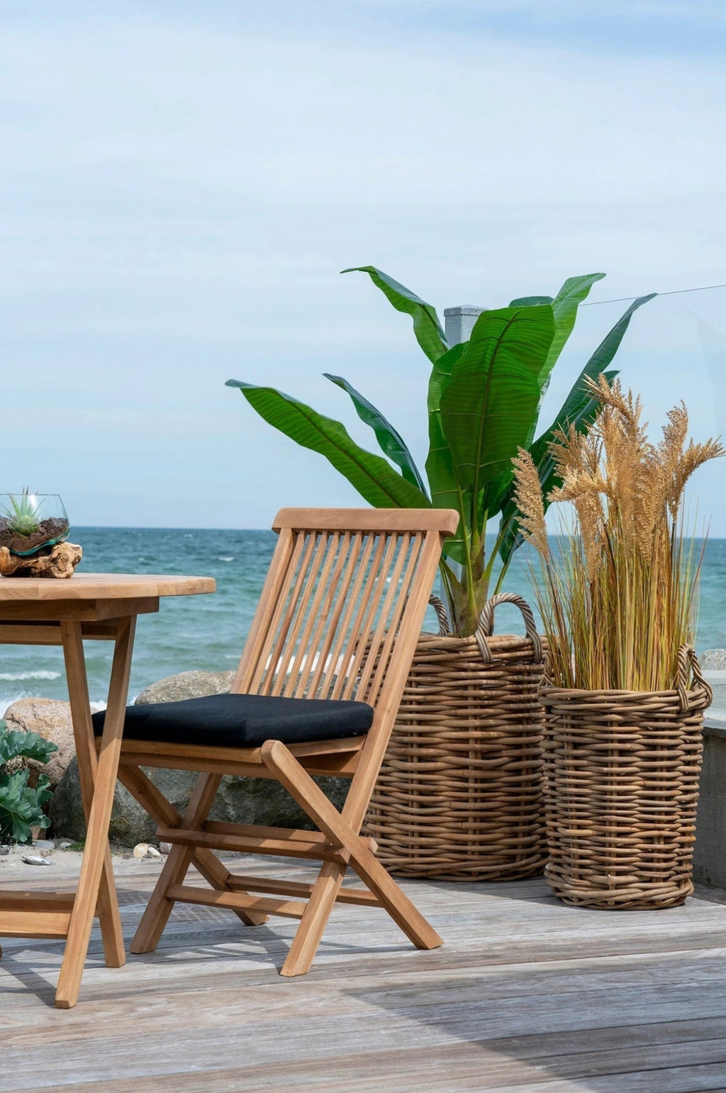 House Nordic Toledo Dining Chair In Teak Wood, Nature