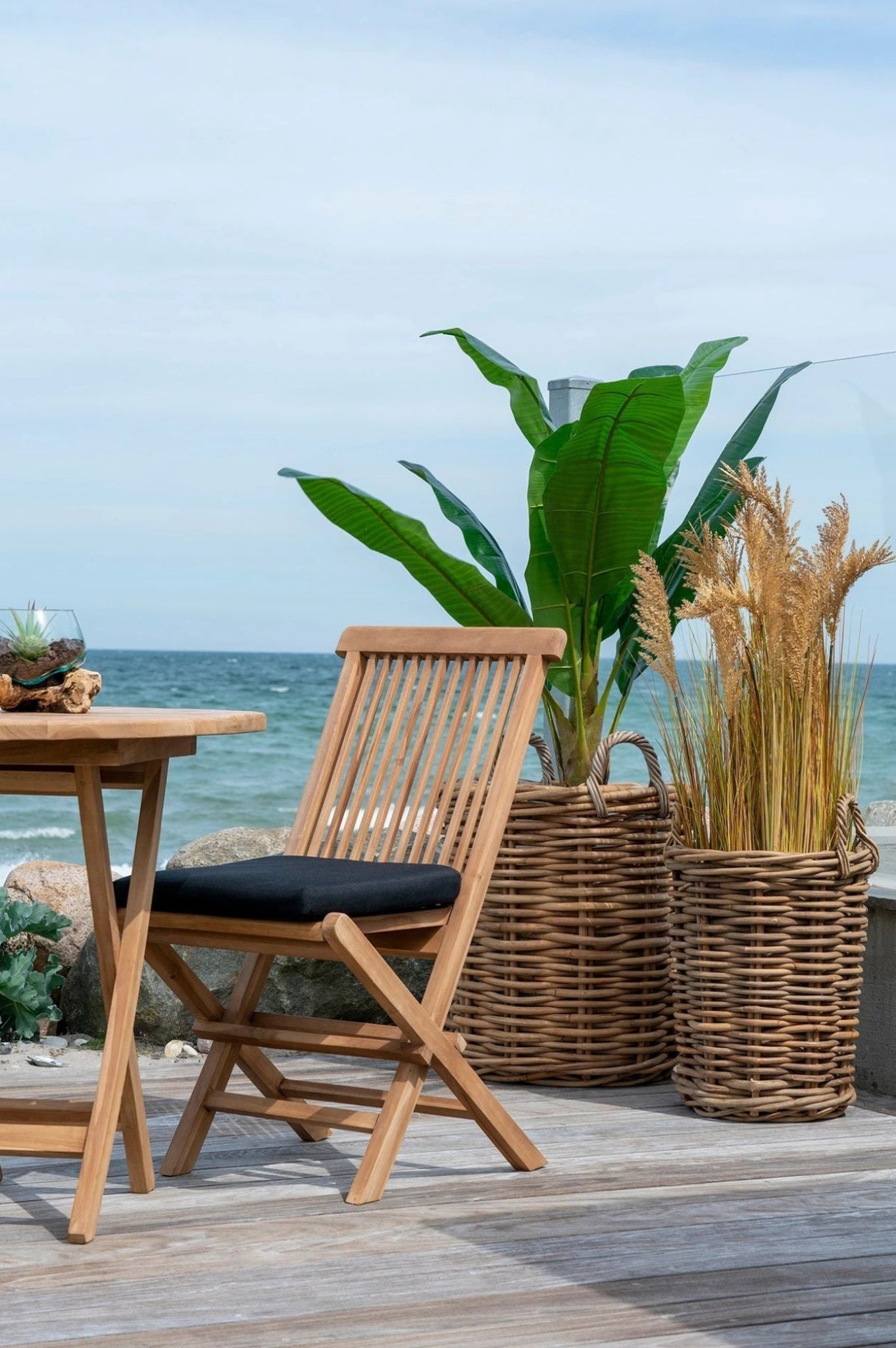 House Nordic Toledo Dining Chair In Teak Wood, Nature