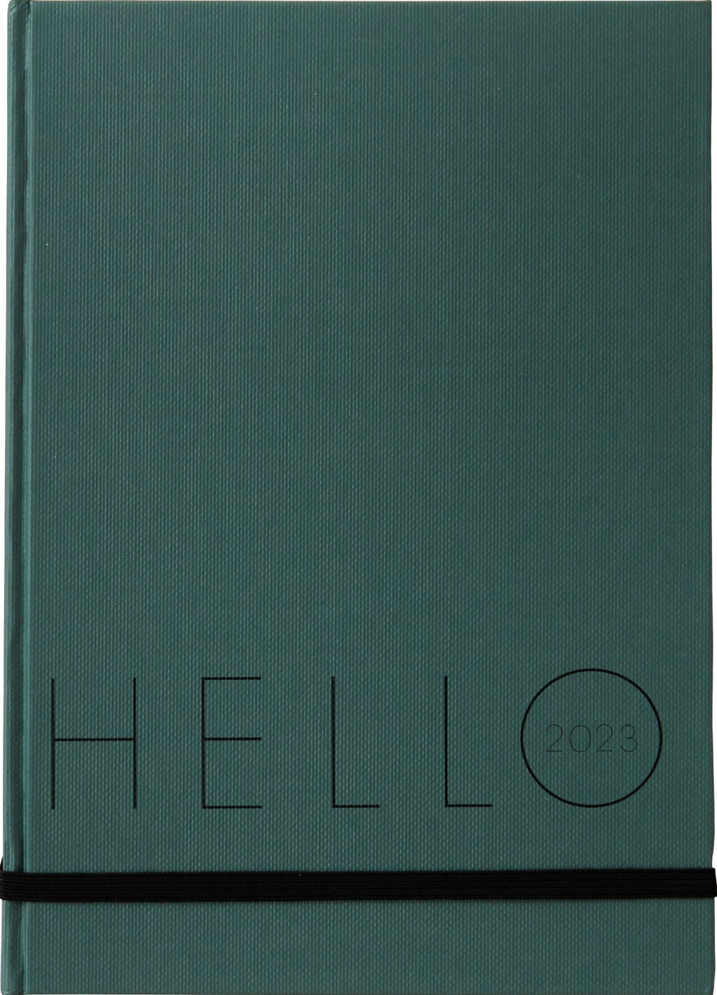 Design Letters Calendar 2023, Myrtle Green