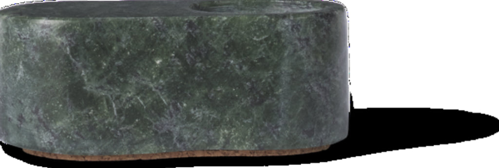 Spring Copenhagen Ovaali Candle Holder, Green