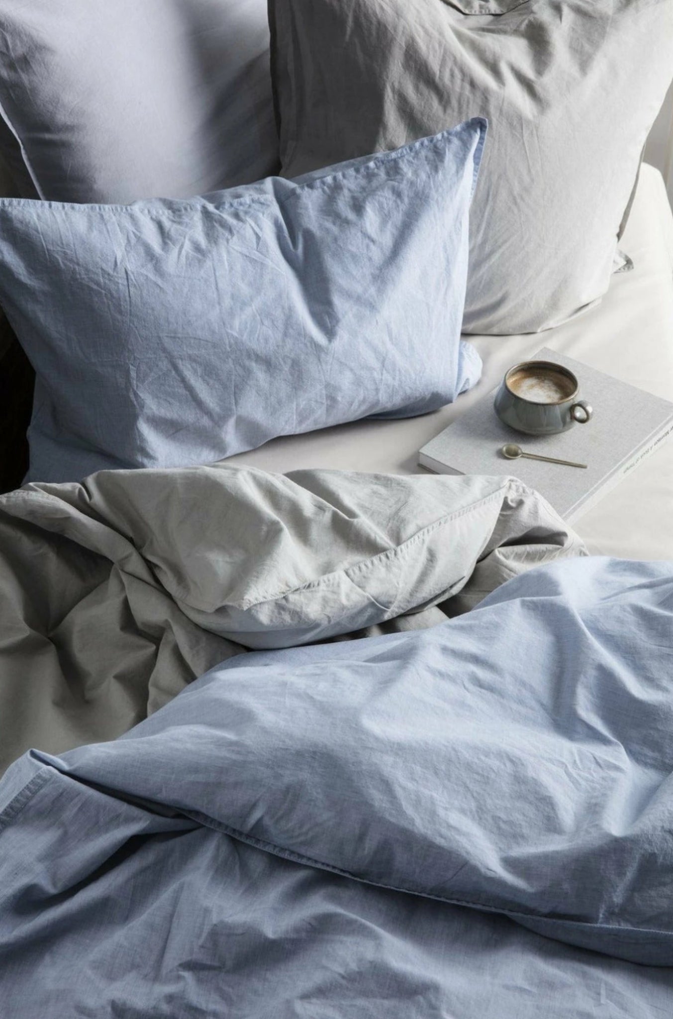 Ferm Living Quilt Cushion Light Blue, 45x45cm