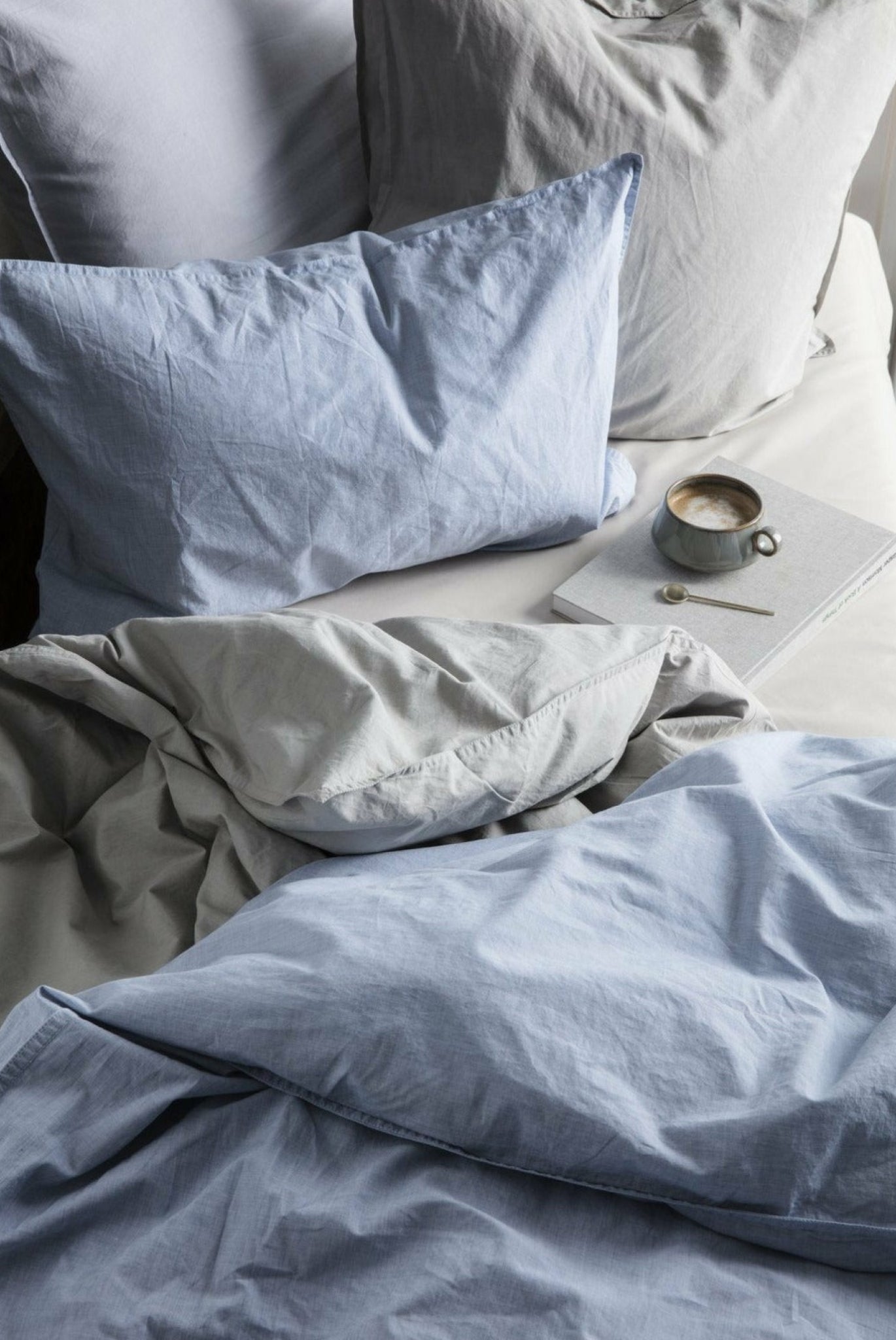 Ferm Living Quilt Cushion Light Blue, 45x45cm