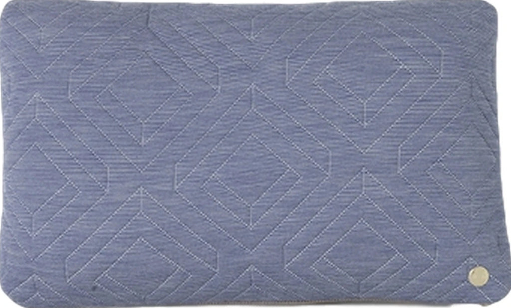 Ferm Living Quilt Cushion Light Blue, 40 X 25 Cm