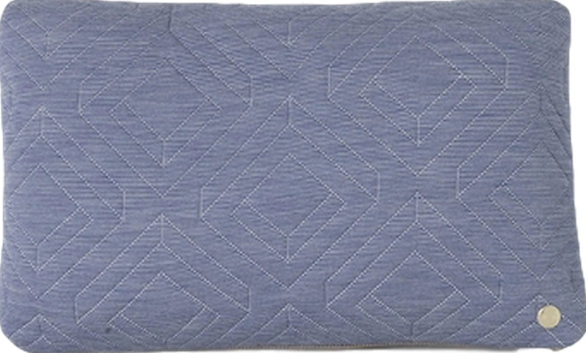 Ferm Living Quilt Cushion Light Blue, 40 X 25 Cm