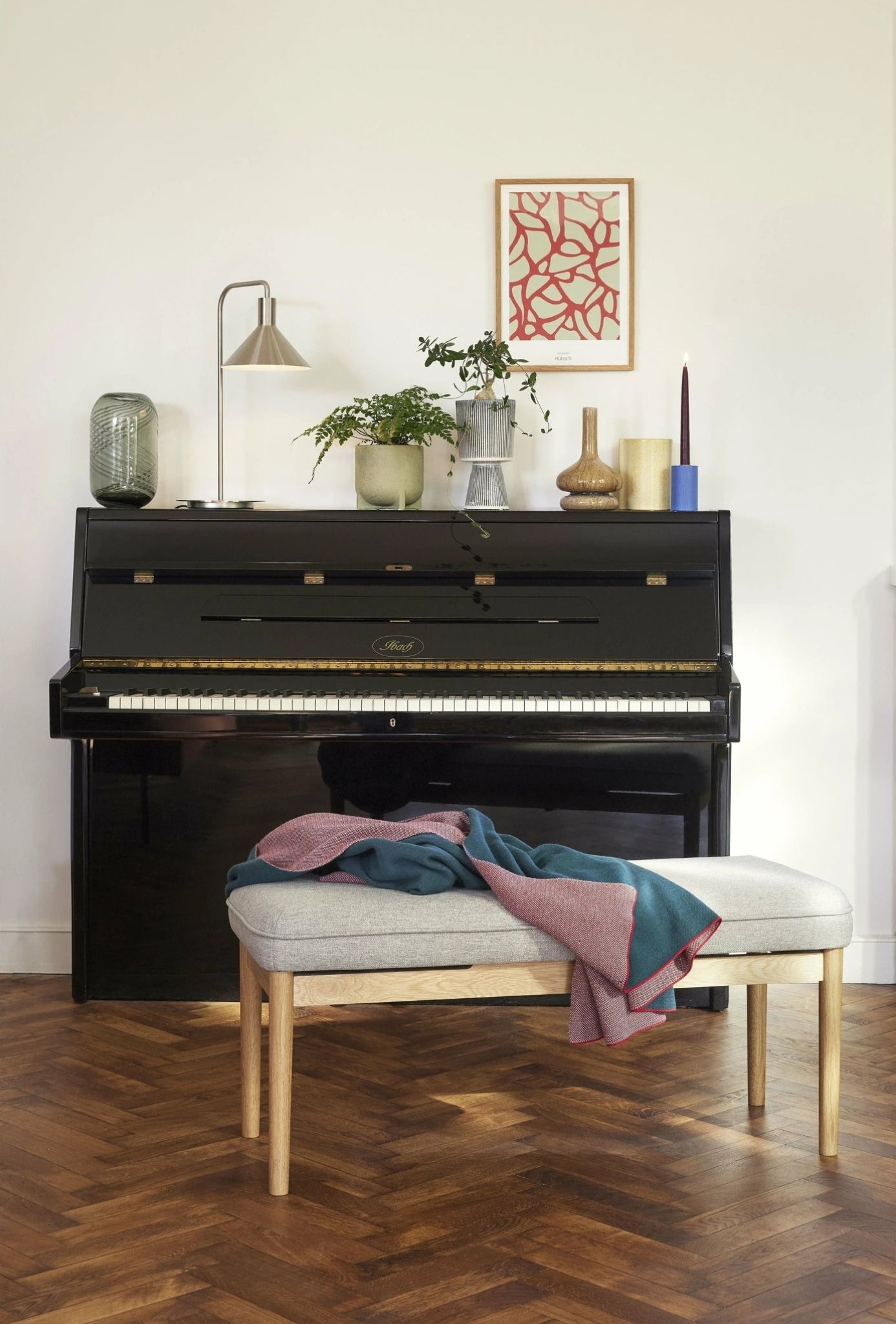 Hübsch Curve Vase Ceramic Sand