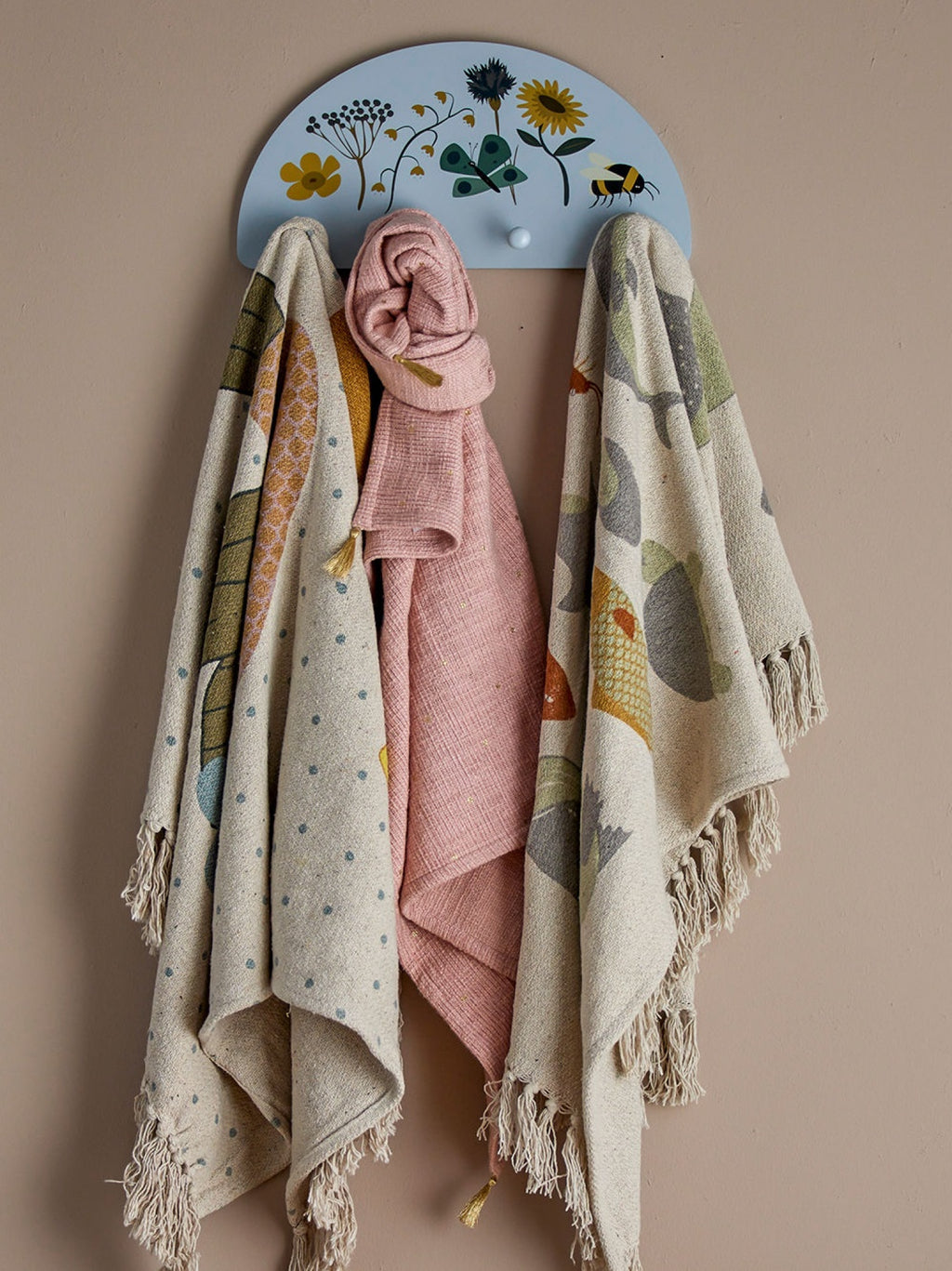 Bloomingville MINI Juliana Coat Rack, Blue, Lotus