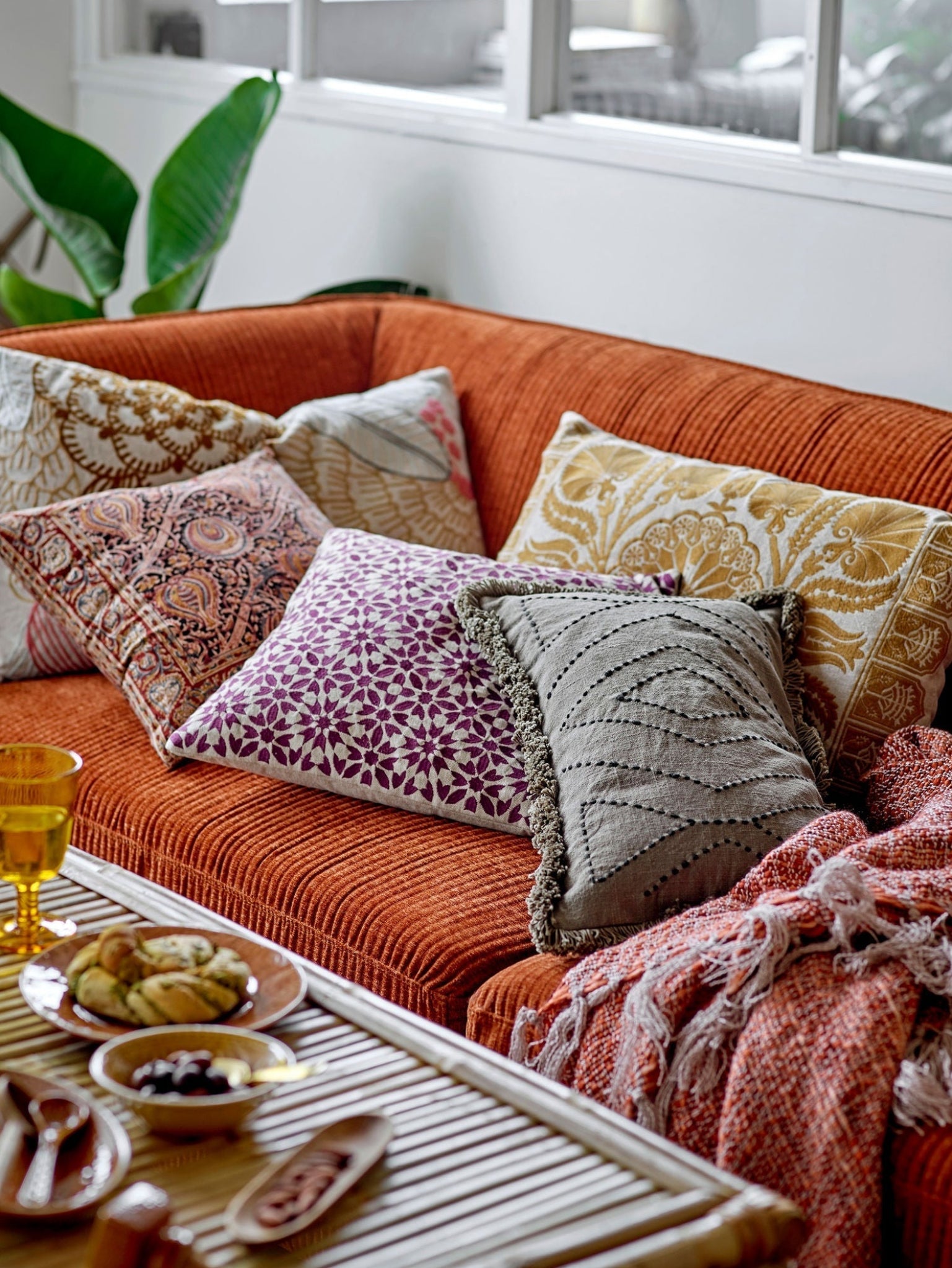 Bloomingville Rani Bowl, Green, Stoneware