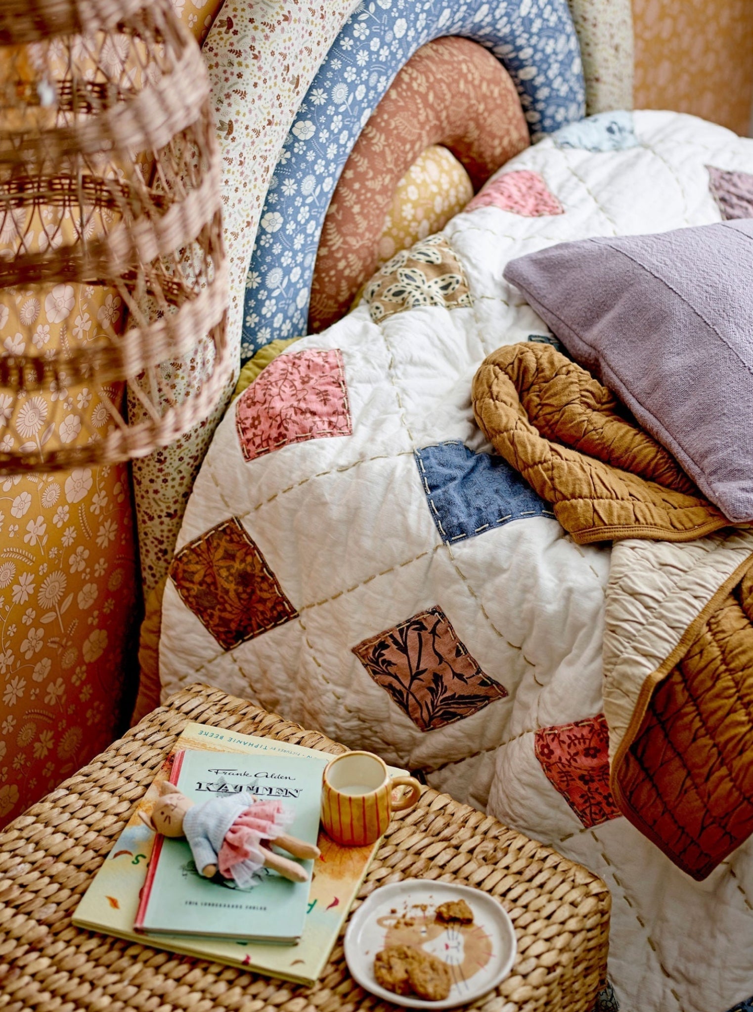 Bloomingville MINI Kittie Tableware Set, Brown, Stoneware