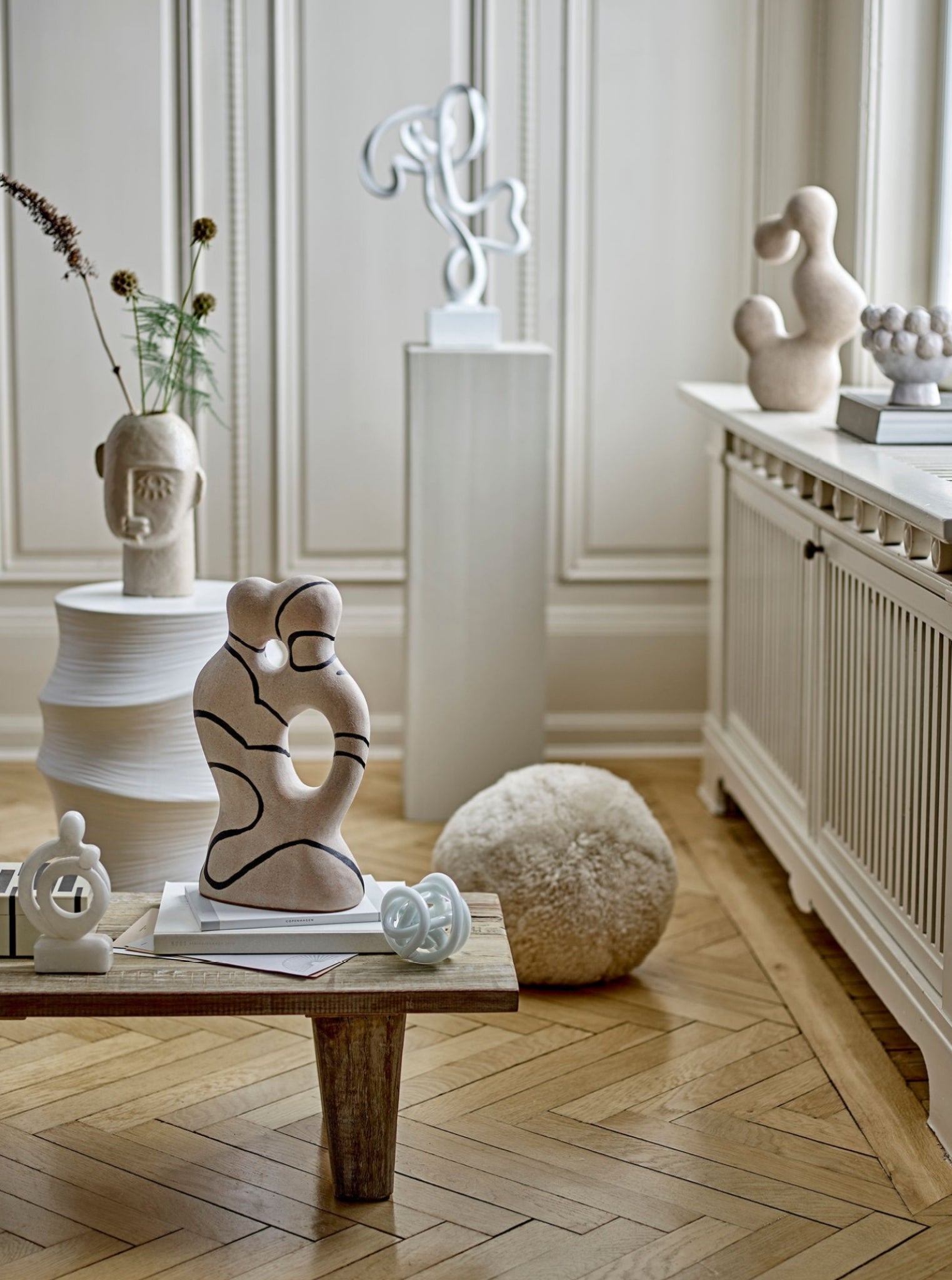 Bloomingville Lizzie Vase, Nature, Stoneware