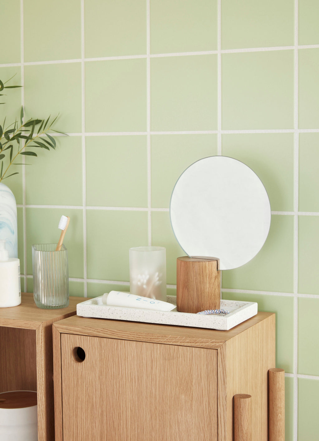 Hübsch Cube Console Table Natural