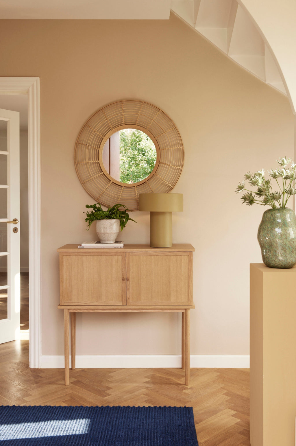 Hübsch Dash Console Table in Natural Oak - Stylish & Sustainable Design