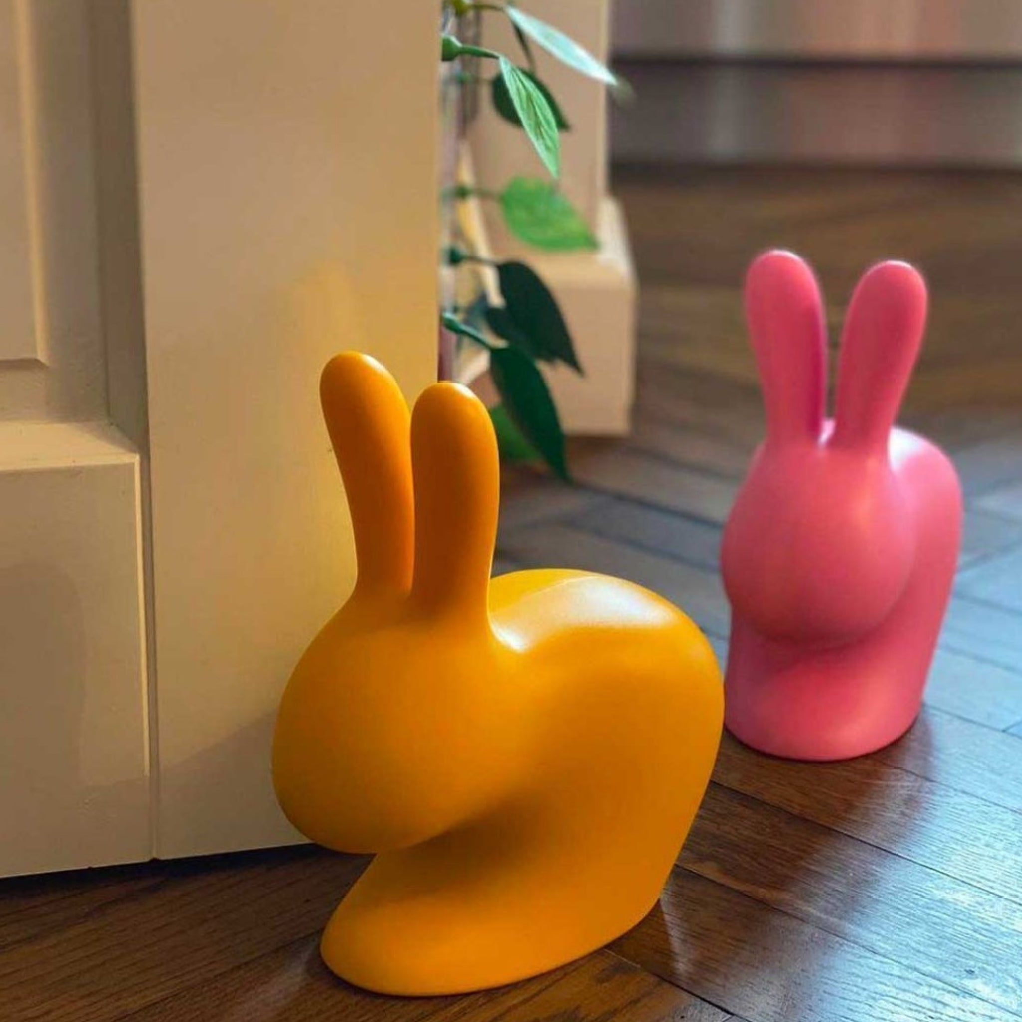 Qeeboo Rabbit Doorstop XS in Light Blue - Stylish & Playful Home Decor