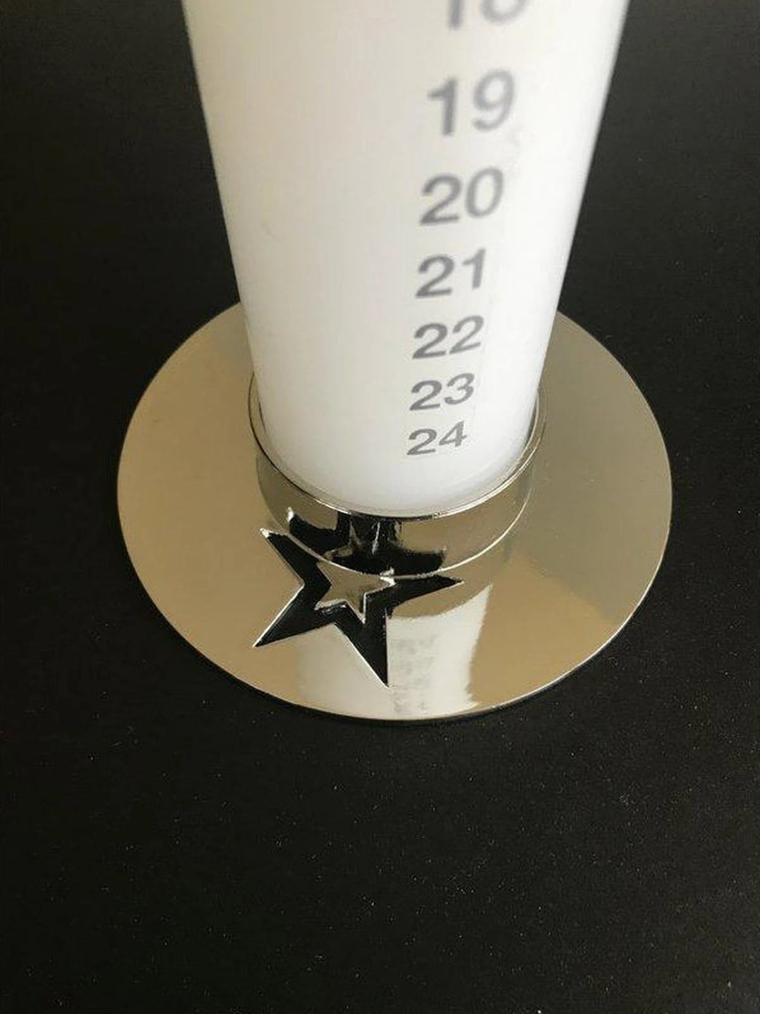 AIRies candle holder with star, silver