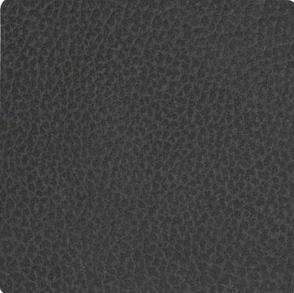 Lind DNA Square Glass Coaster Hippo Leather, Black Anthracite