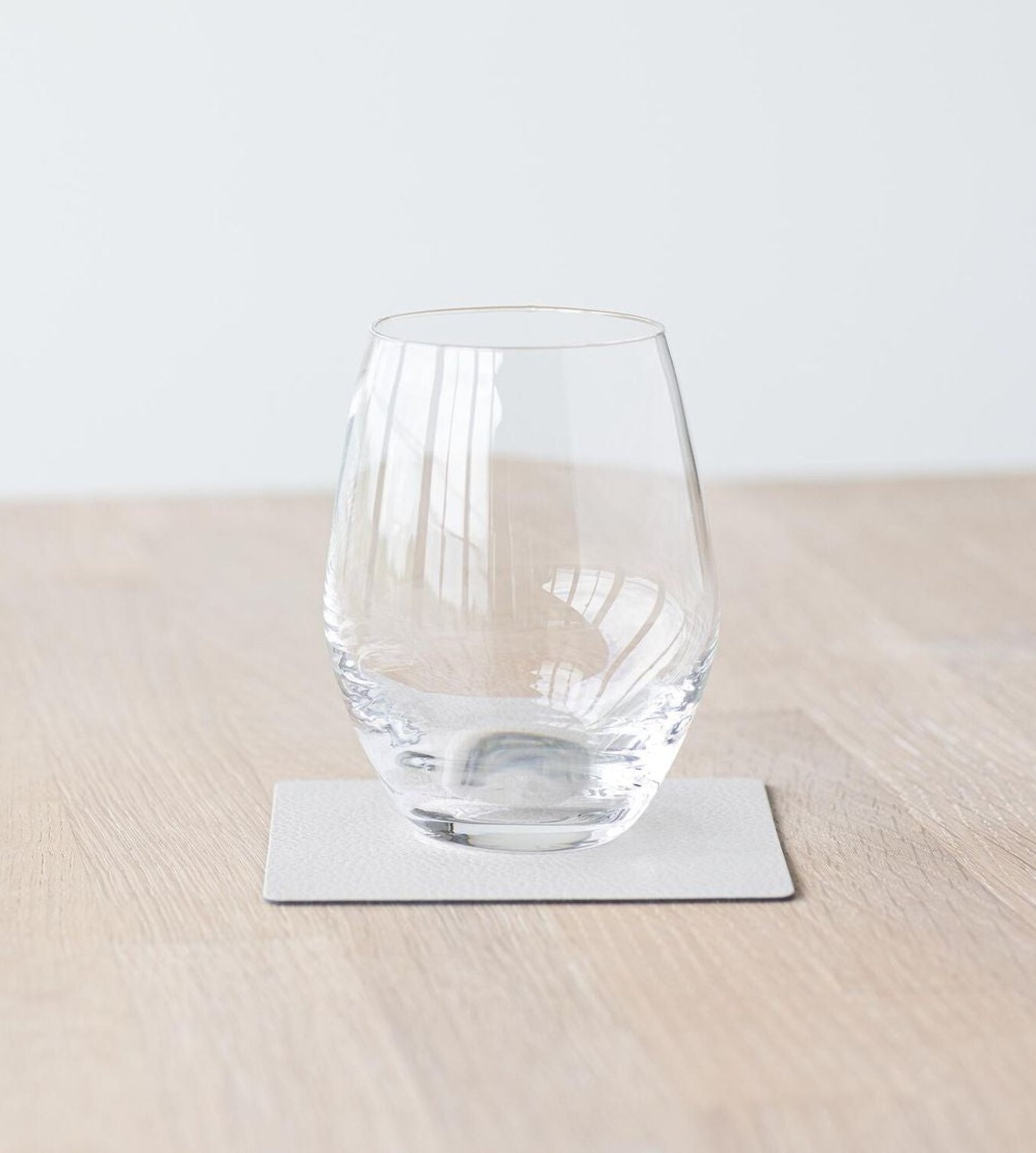 Lind DNA Square Glass Coaster Serene Leather, Cream