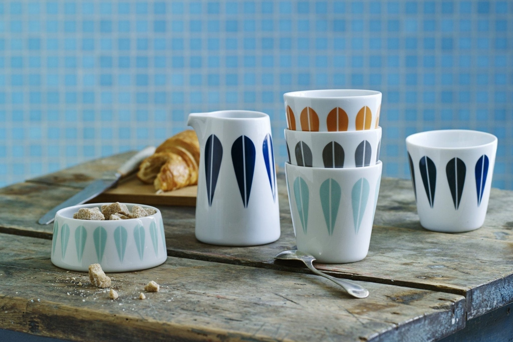 Lucie Kaas Arne Clausen sugar bowl, mint green