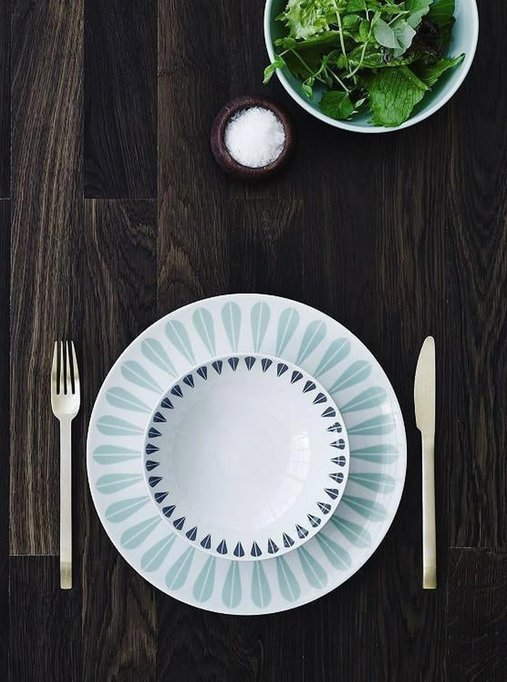 Lucie Kaas Arne Clausen Plate Mint Green, 28cm