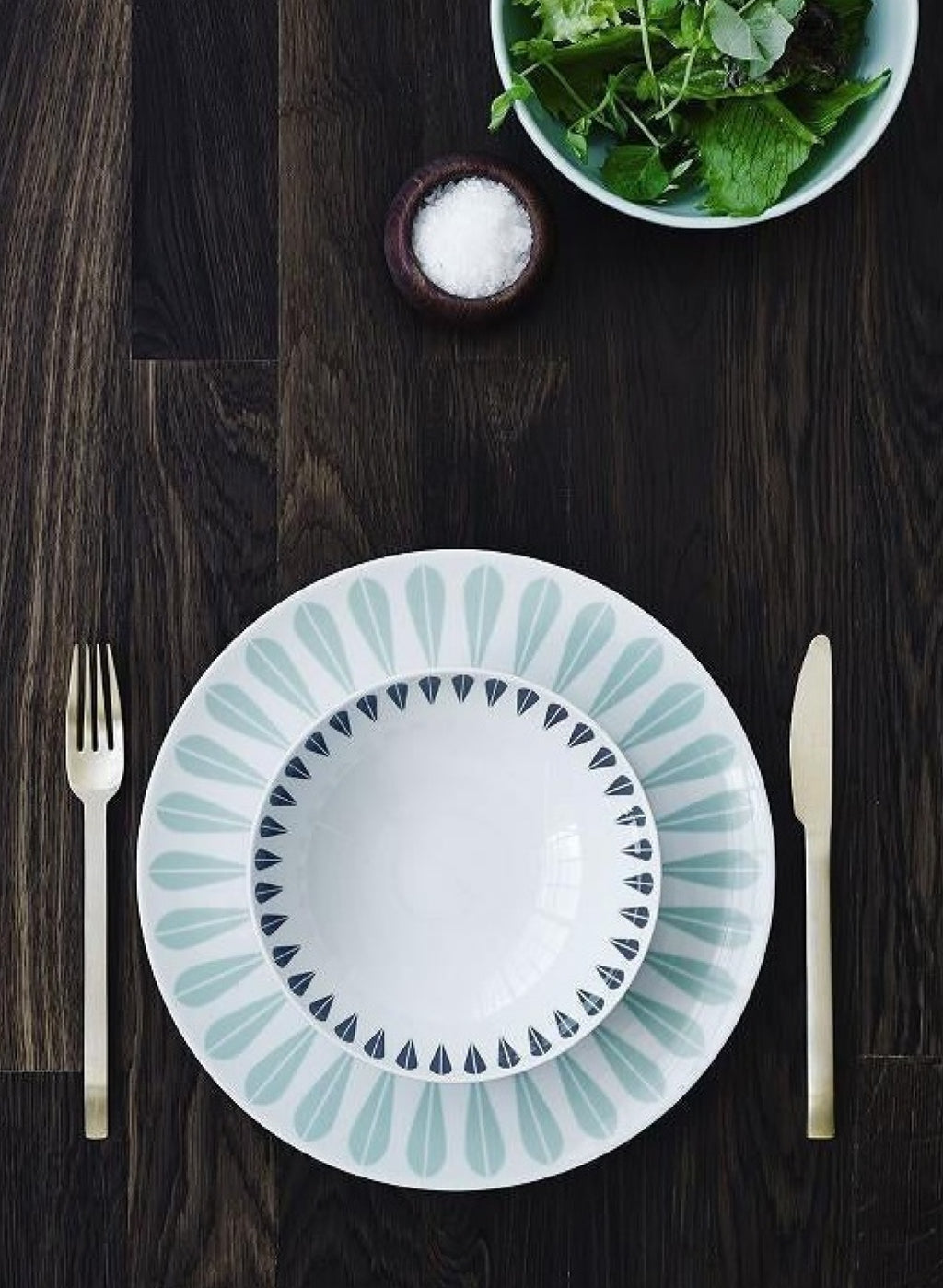 Lucie Kaas Arne Clausen Plate Mint Green, 28cm