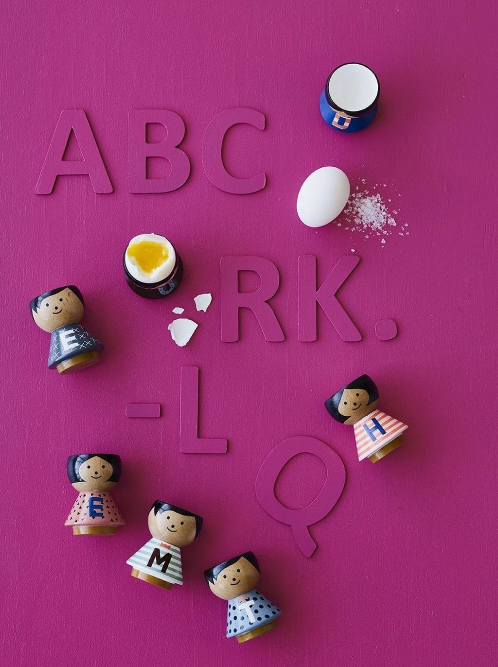 Lucie Kaas Bordfolk A Z Egg Cup, Girl Y