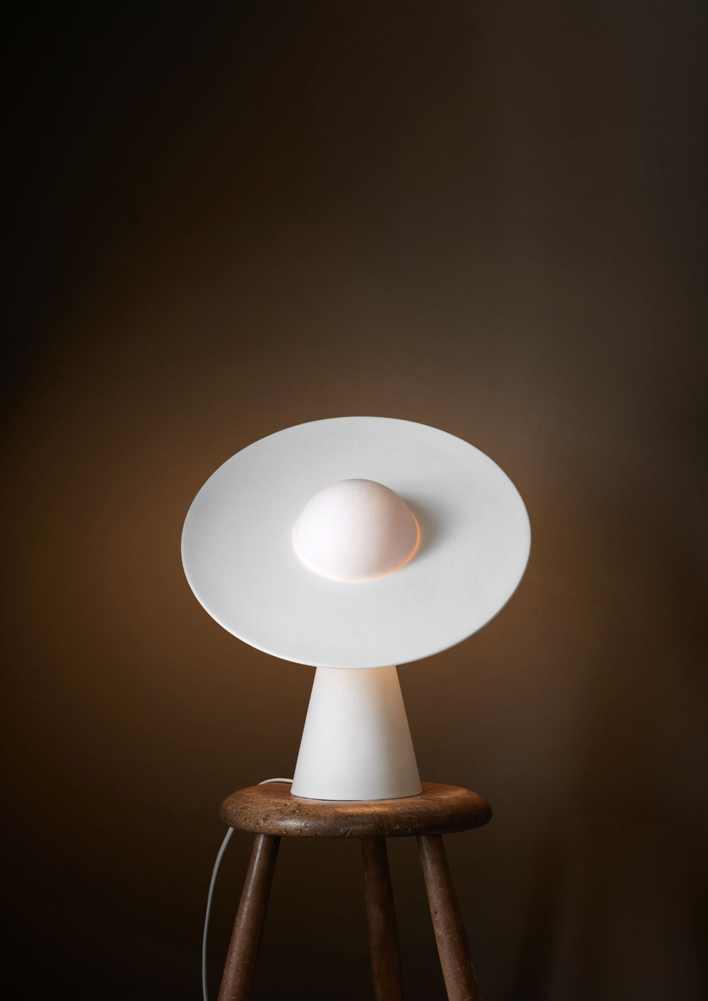 Moebe Ceramic Table Lamp, White