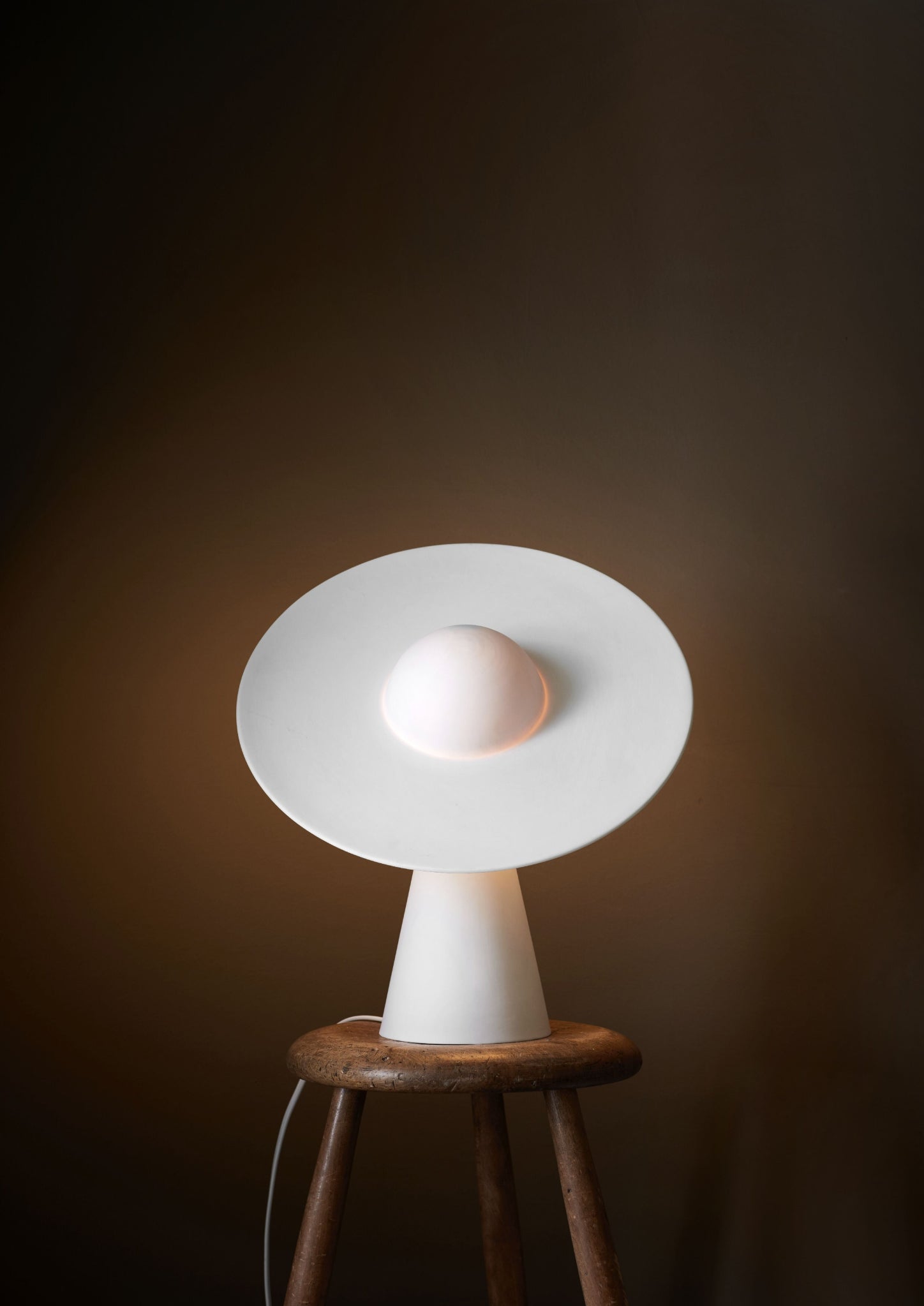 Moebe Ceramic Table Lamp, White