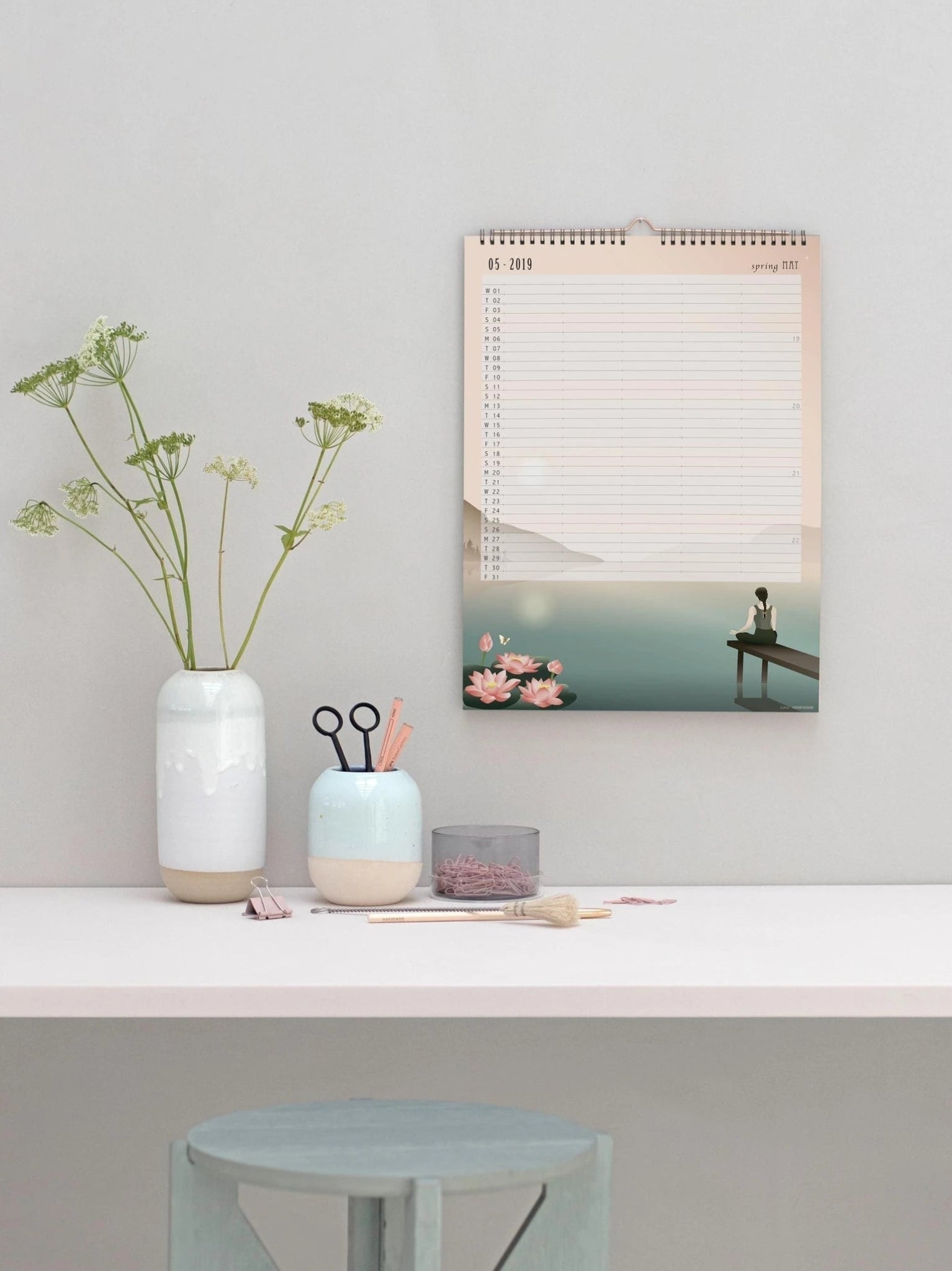 Vissevasse Wall Calendar 2019