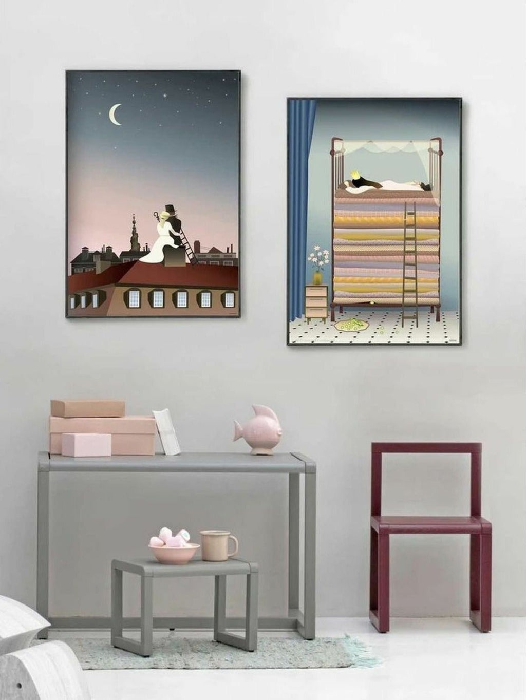 Vissevasse The Shepherdess And The Chimney Sweep Poster, 30 X40 Cm