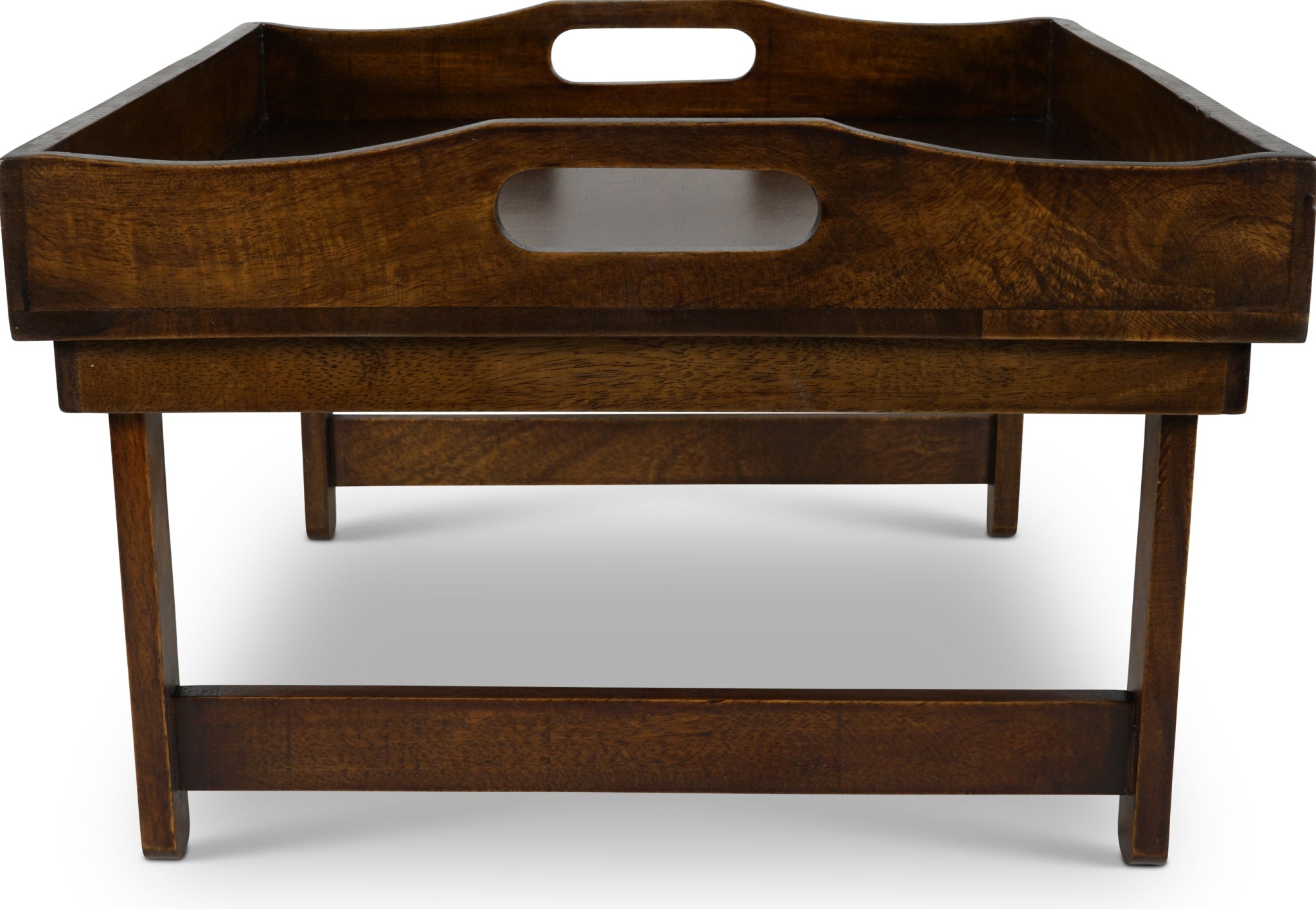 Authentic Models Wooden Serving Tray With Folding Feet, Small