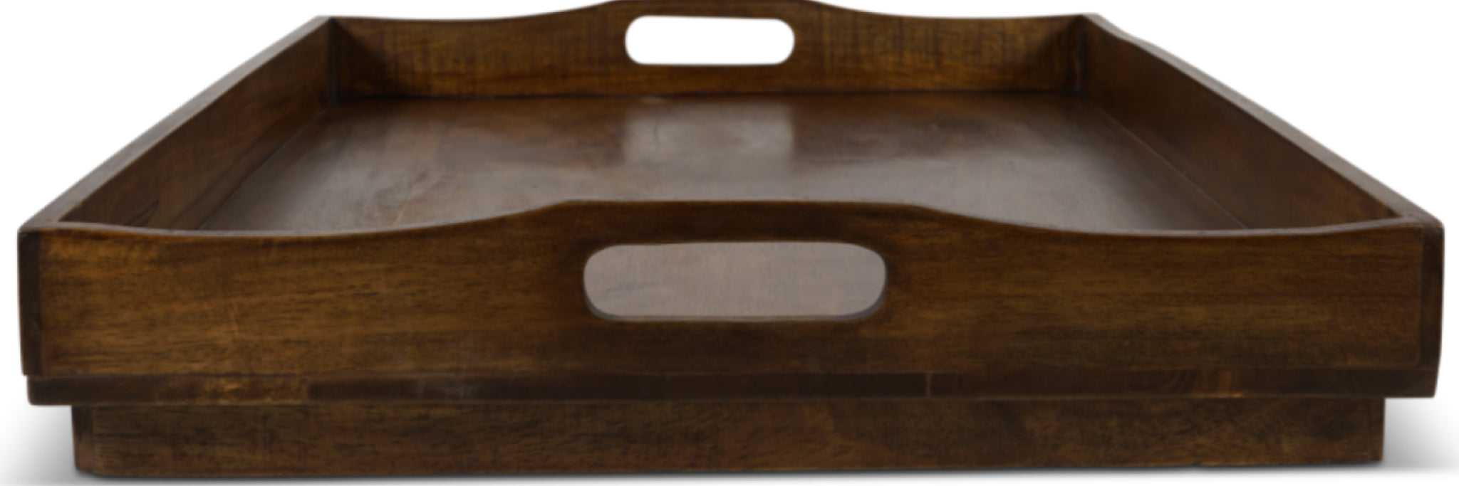 Authentic Models Wooden Serving Tray With Folding Feet, Large