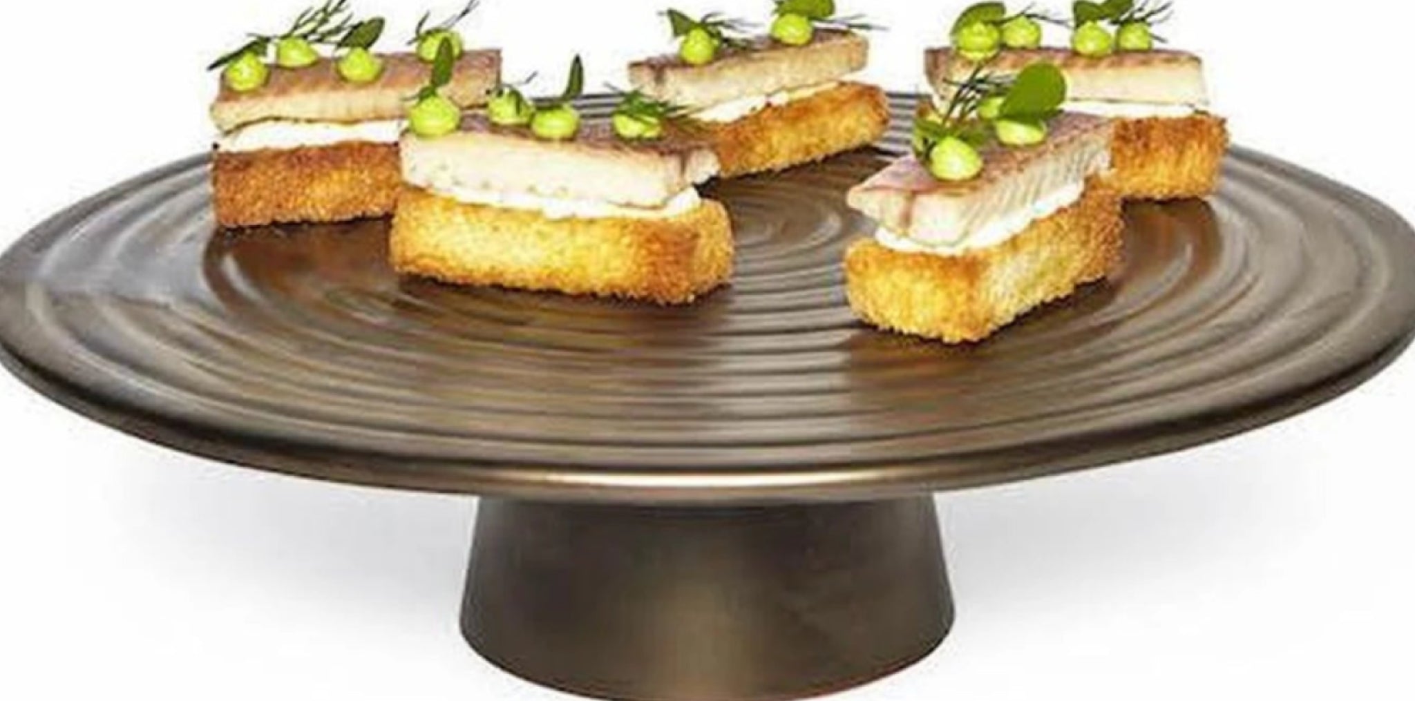 Dutchdeluxes cake stand Ø 32 cm, matt platinum