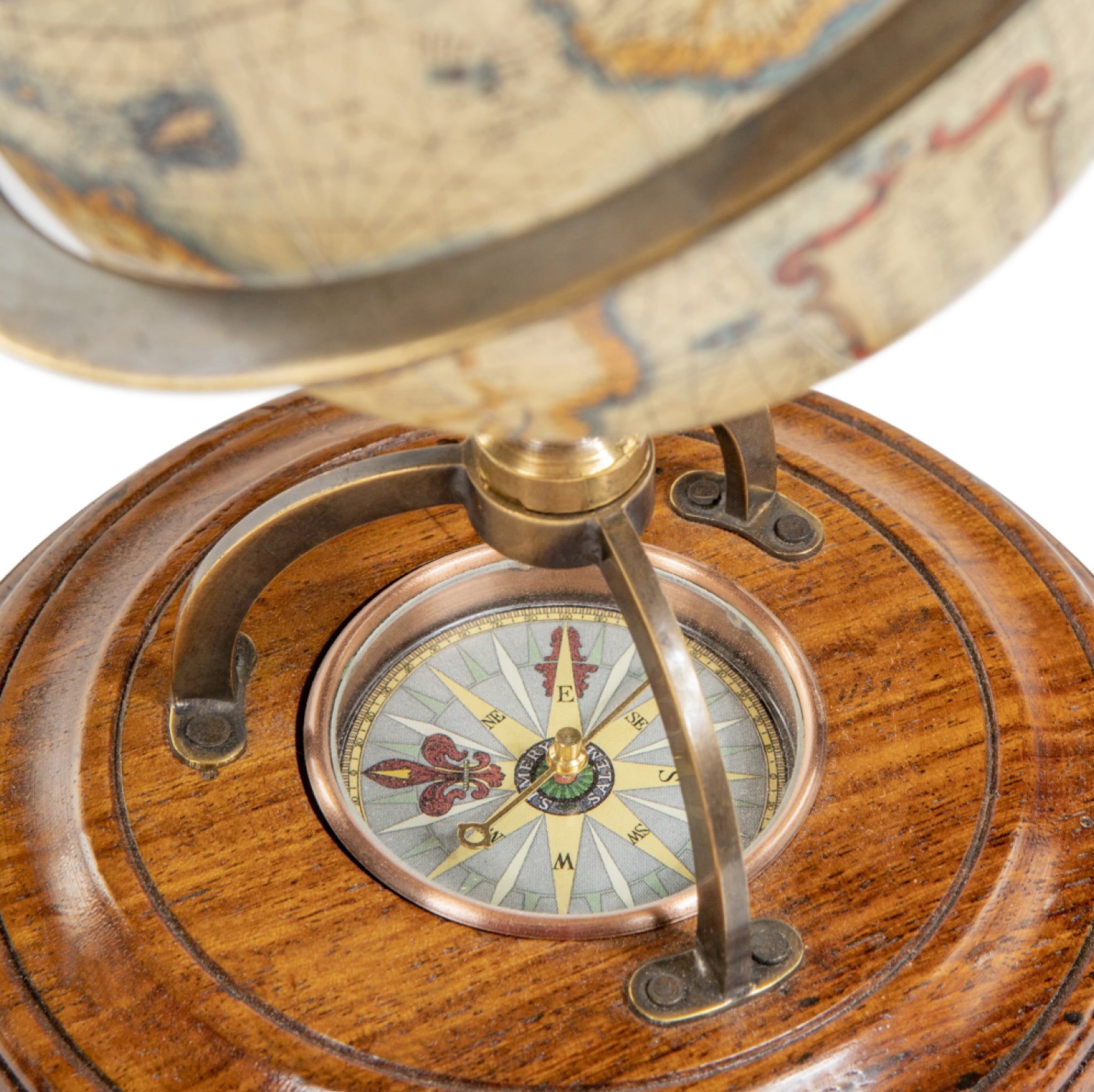 Authentic Models Terrestrial Globe With Compass
