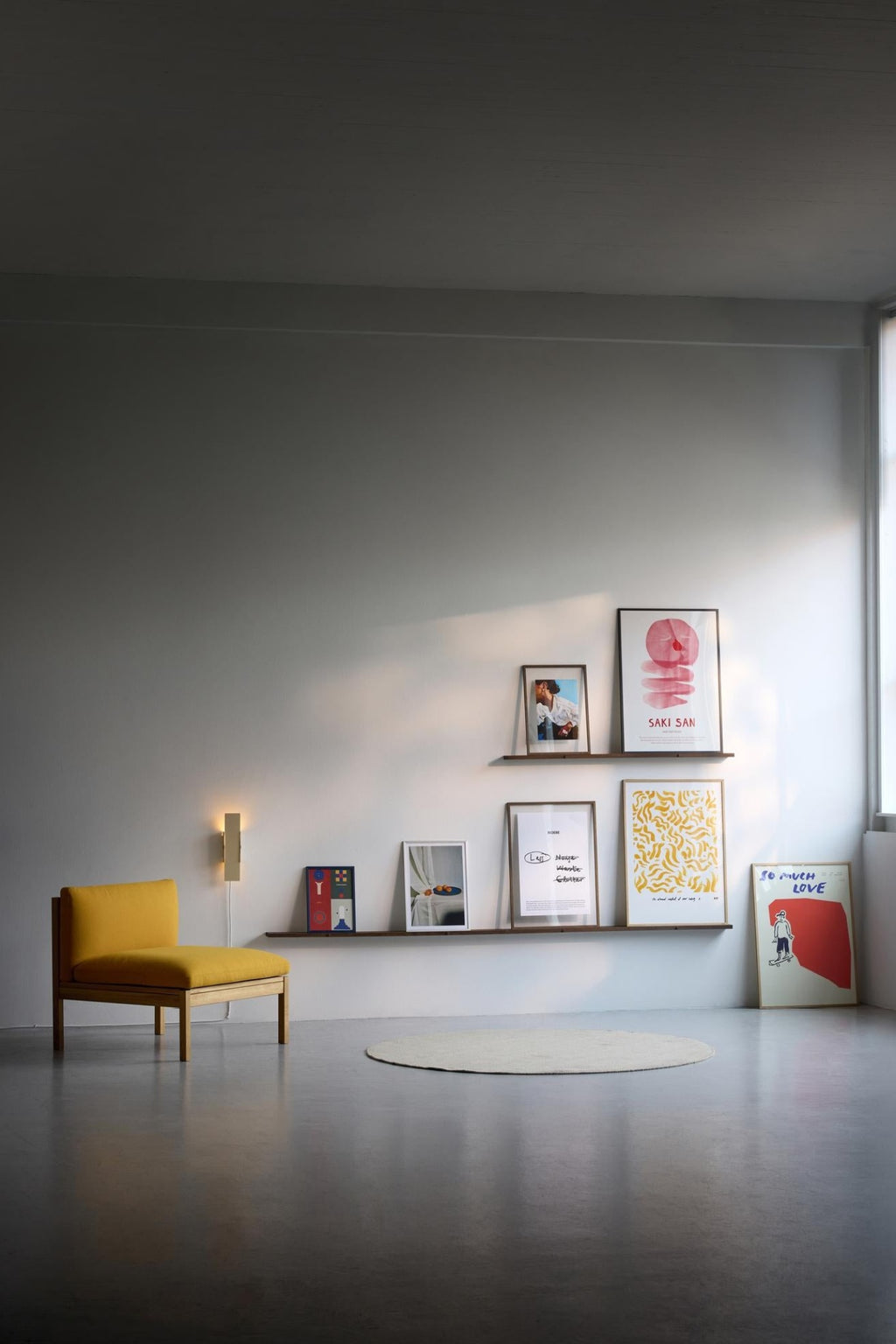 Transform Your Space with Moebe's 120cm Smoked Oak Gallery Shelf