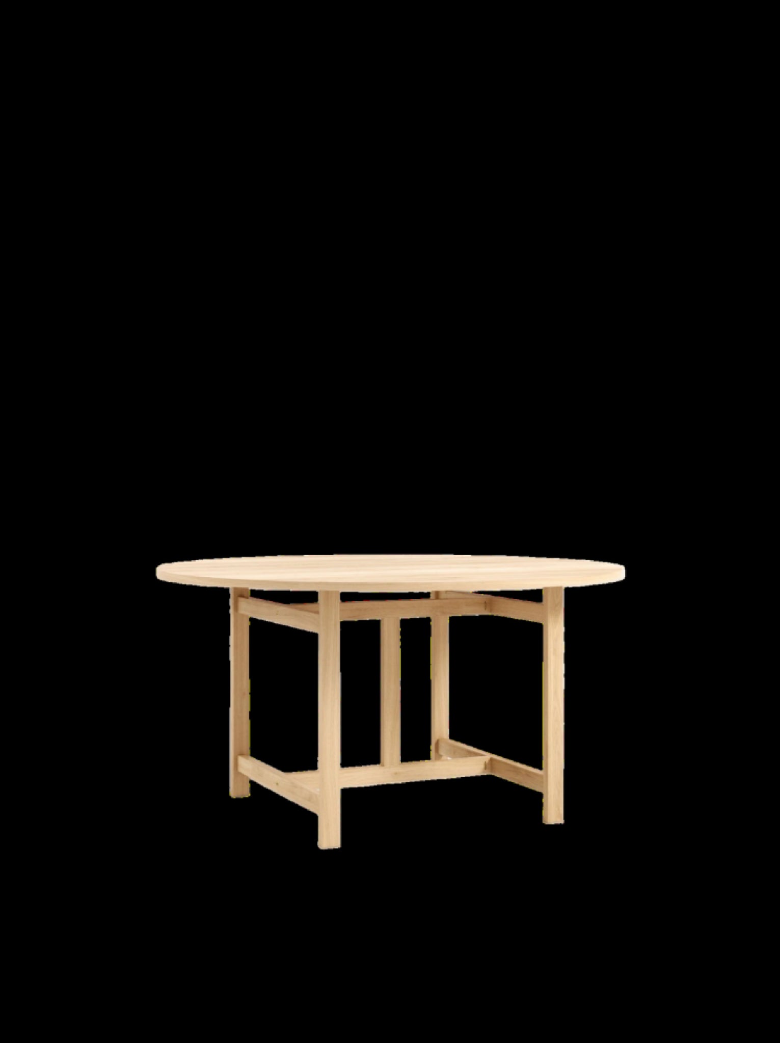 Moebe Ø130cm Oak Round Dining Table - FSC-Certified European Design