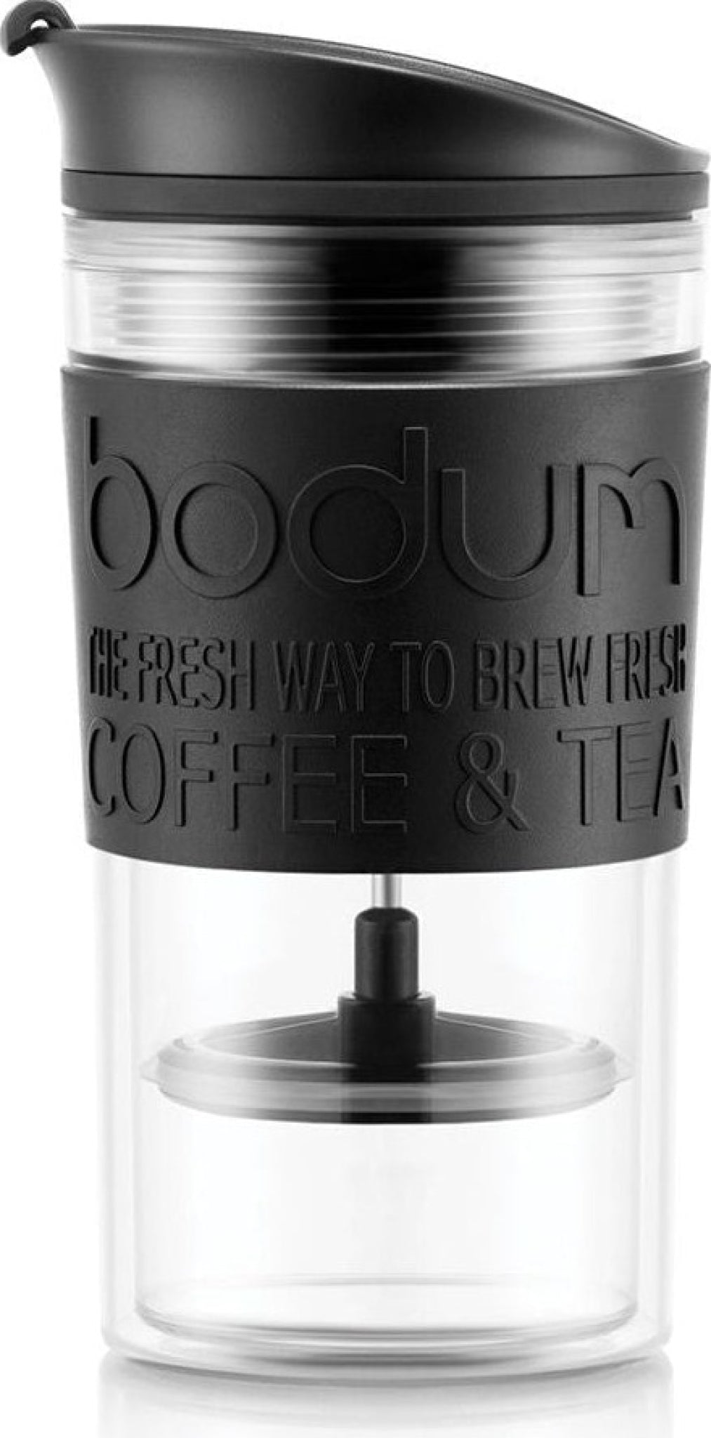 Bodum Travel Press Set Coffee maker with extra lid double-walled, black