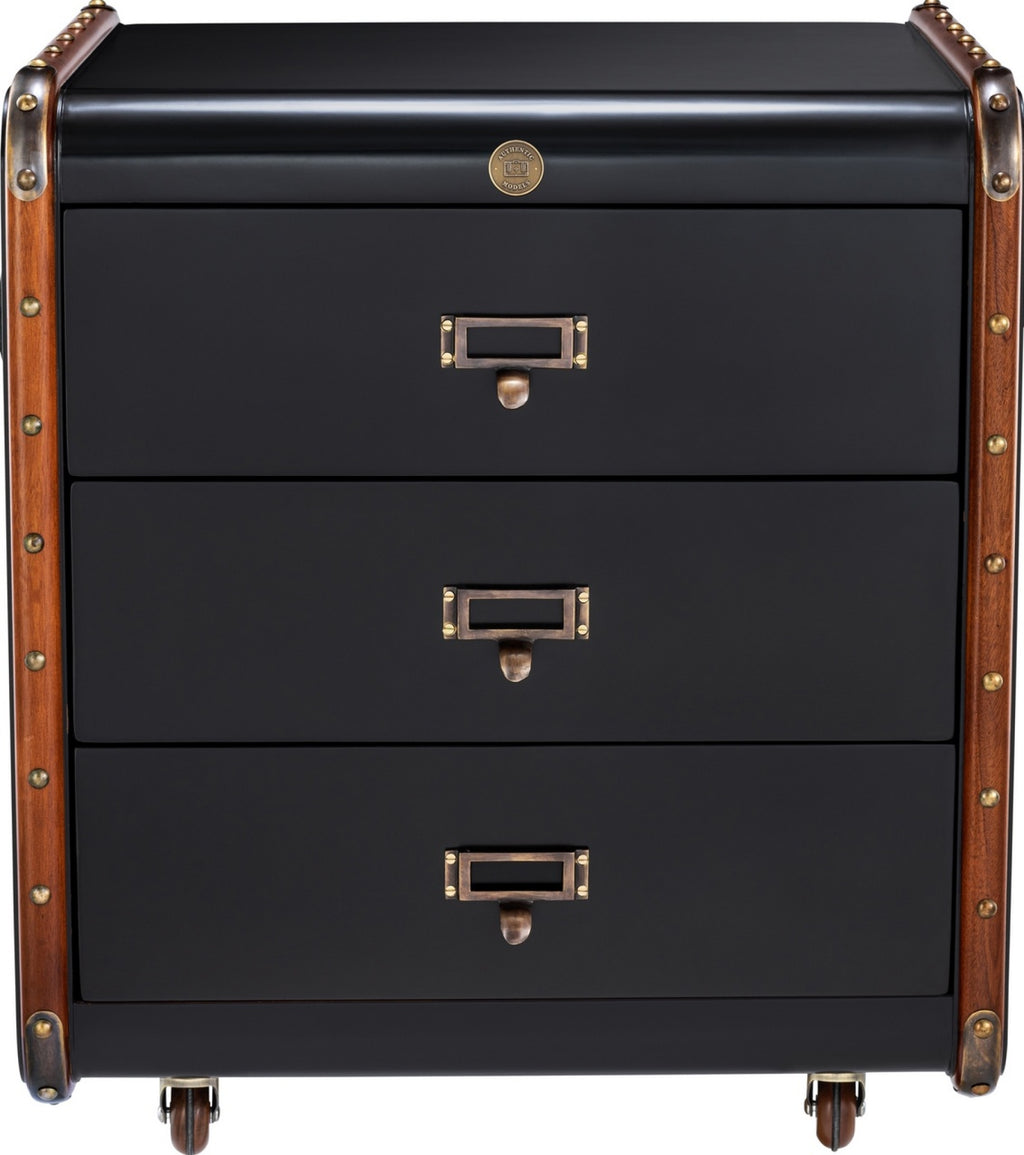 Authentic Models Stateroom Drawers Black, Small
