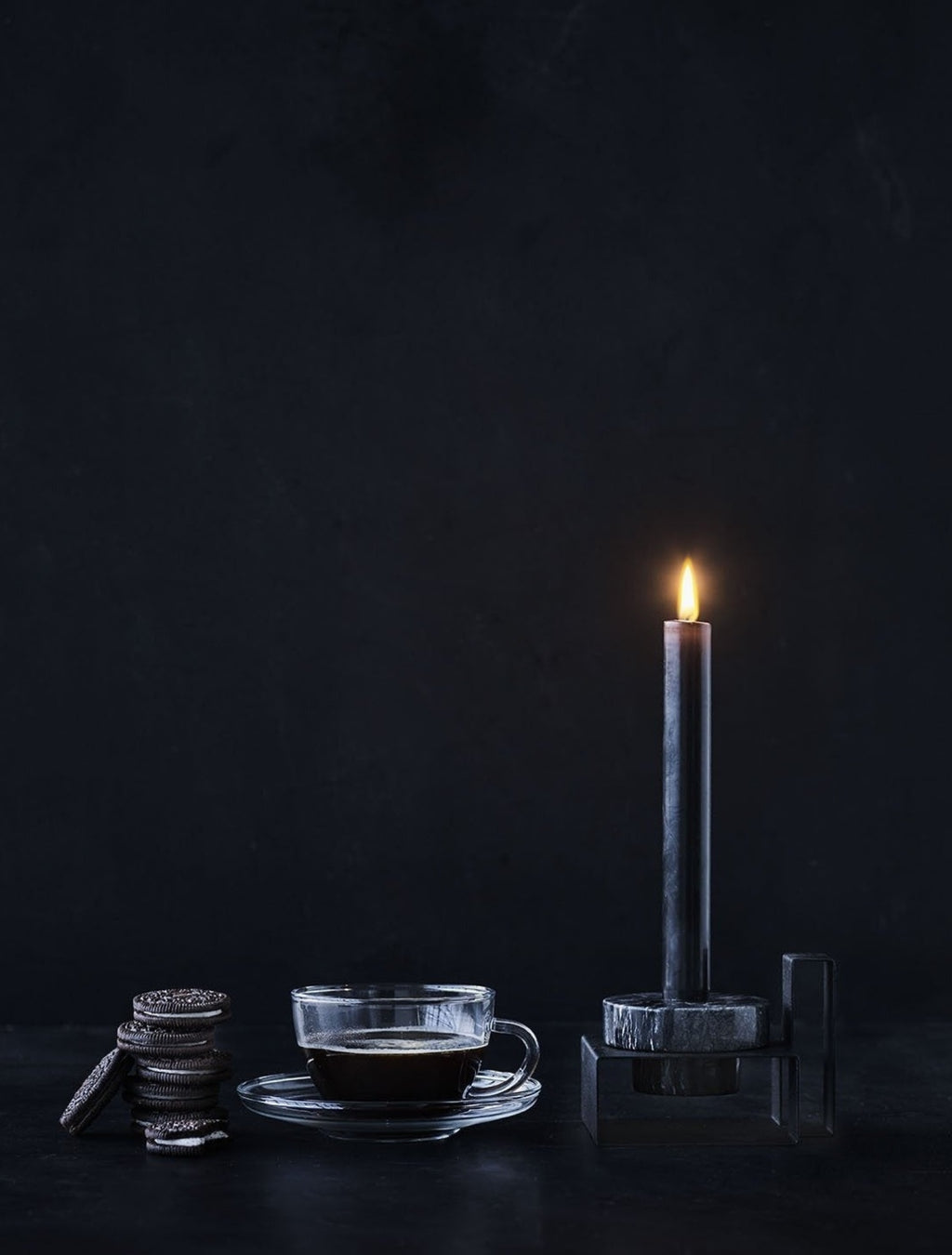 Lucie Kaas Marco Candlestick White, 8cm