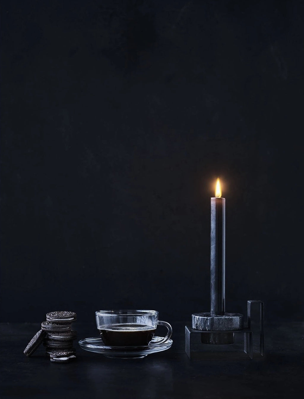 Lucie Kaas Marco Candlestick White, 8cm