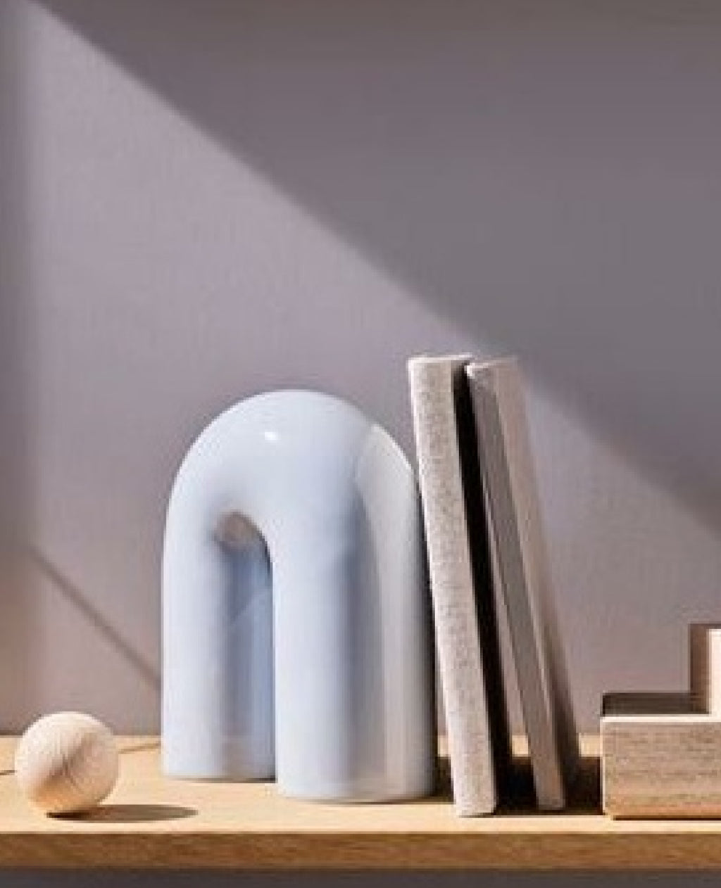 Lucie Kaas Paipa Tube Ceramic Figure Small, Blue Fog