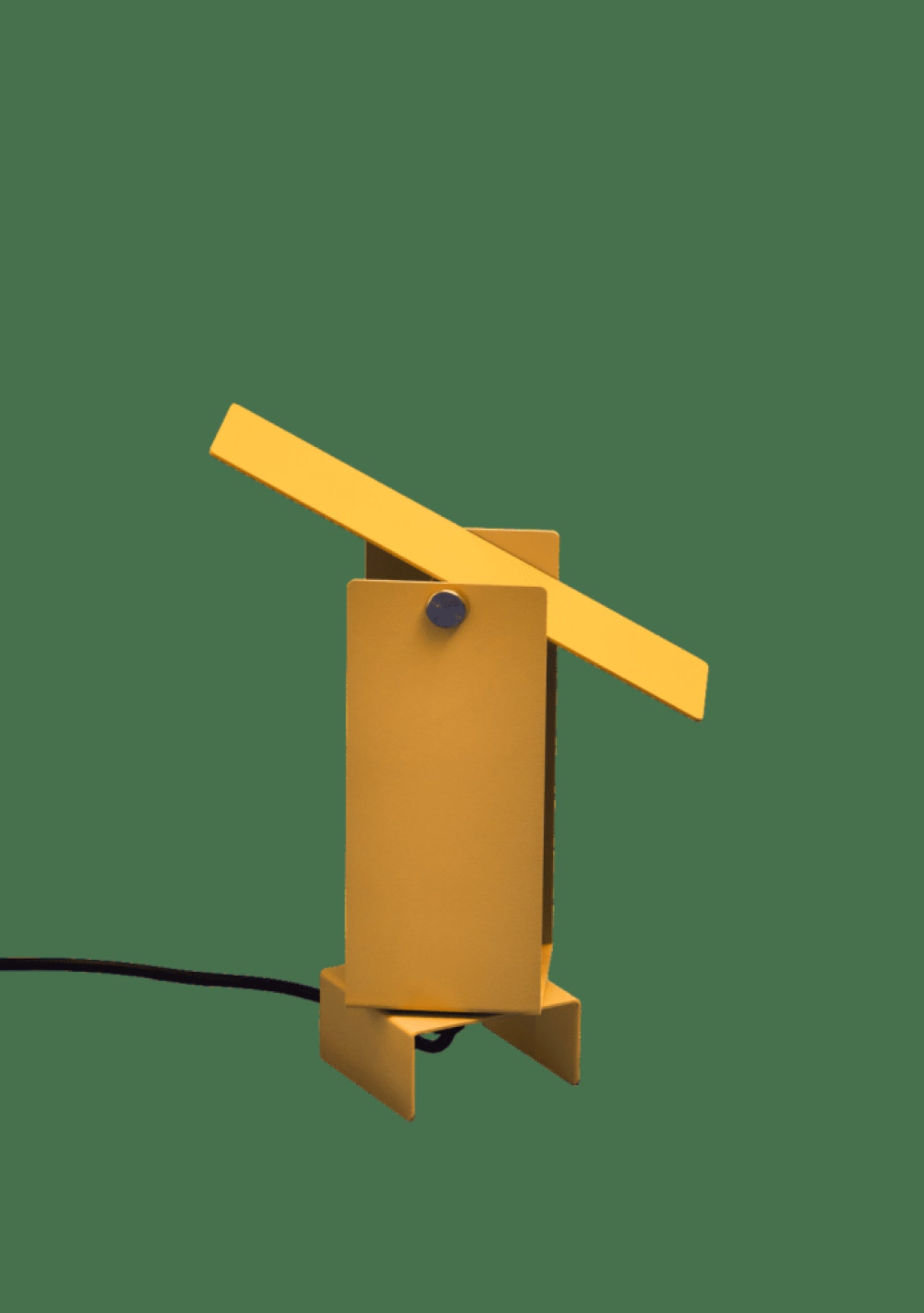 Illuminate Your Space: MOEBE Yellow Pivoting Table Lamp - Danish Design