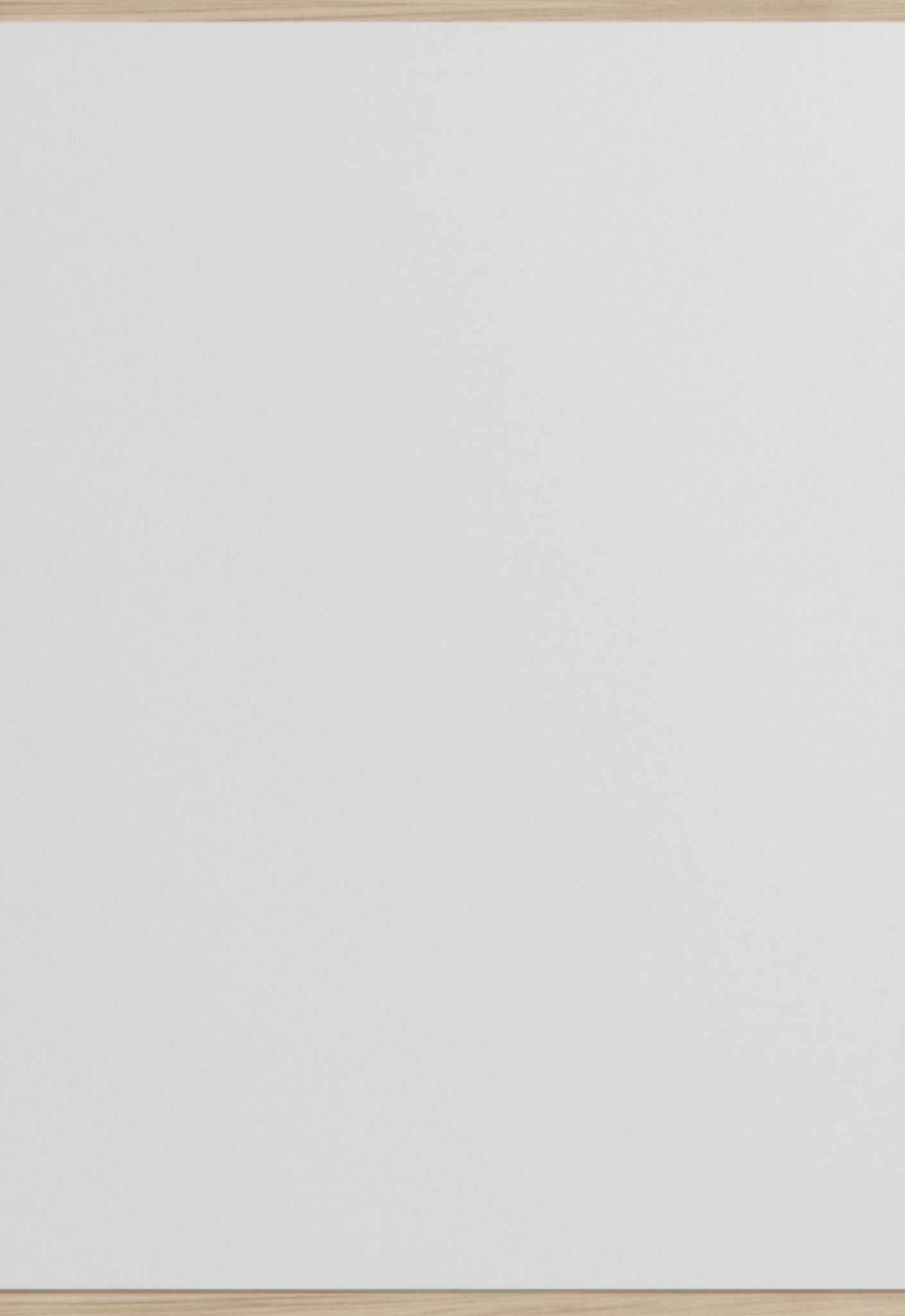 Moebe Rectangular Ash Wall Mirror 43.3x30 cm - Minimalist Nordic Design