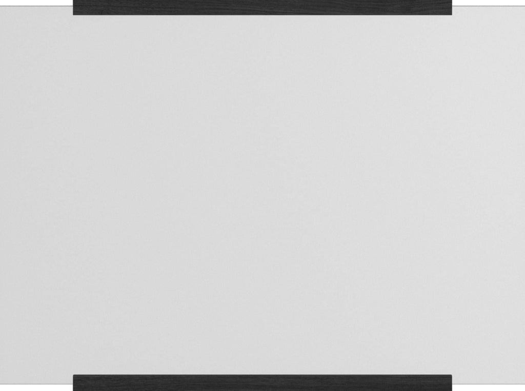 Moebe Black Rectangular Wall Mirror 43.3x30 cm - Minimalist Oak Design