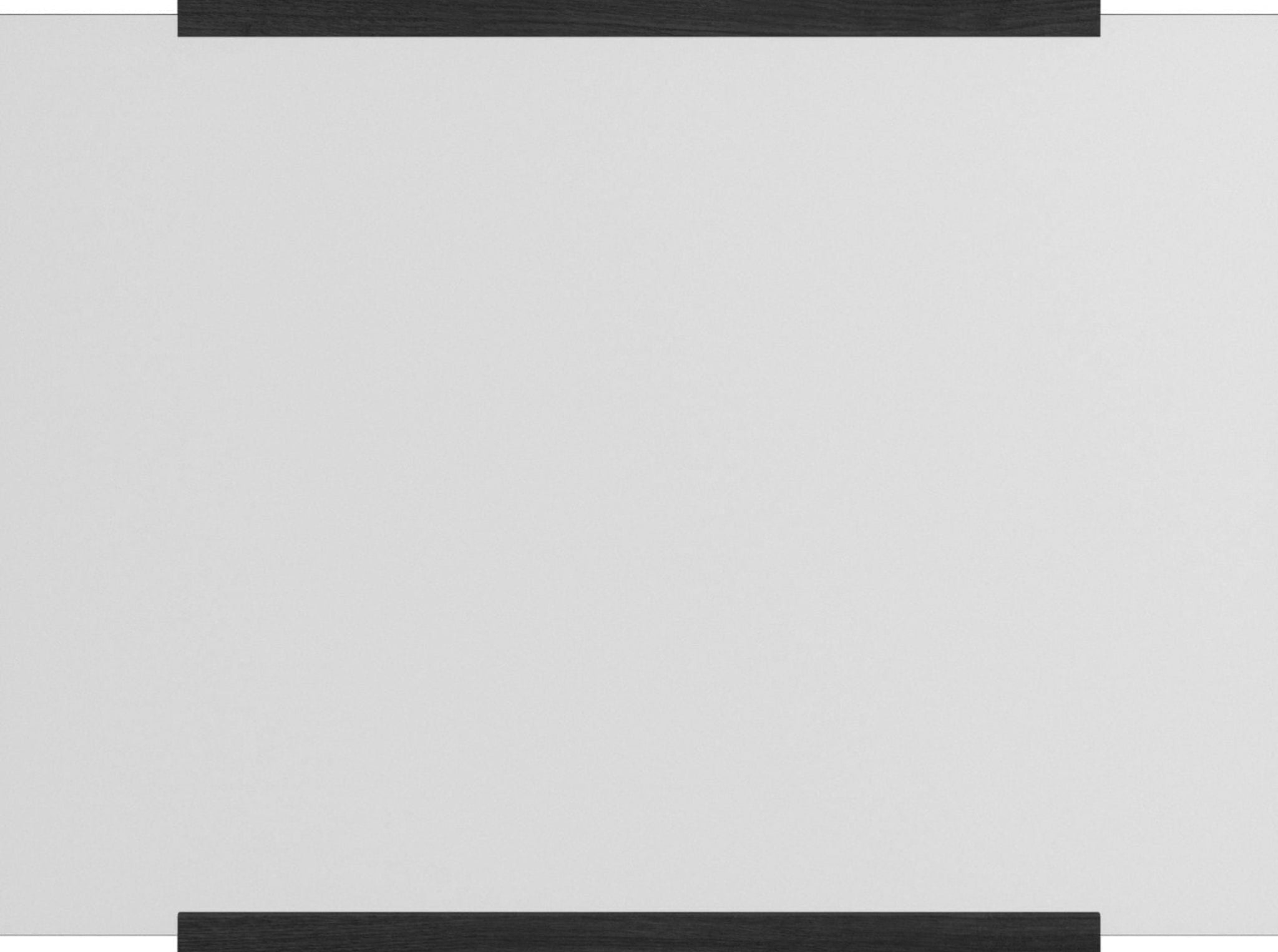 Moebe Black Rectangular Wall Mirror 43.3x30 cm - Minimalist Oak Design