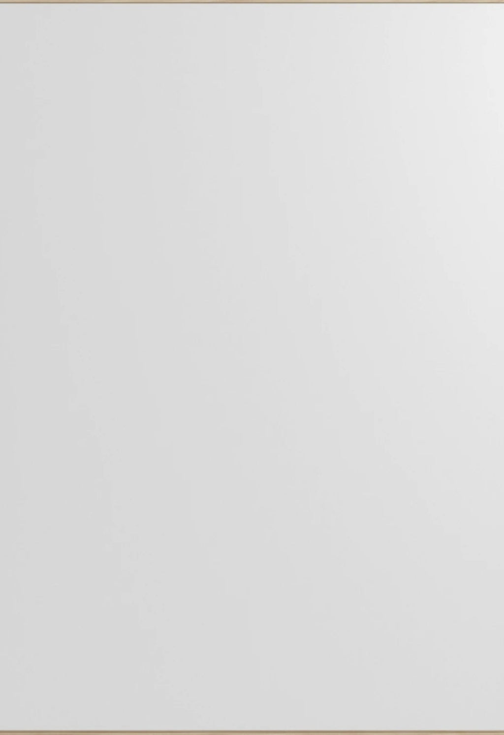 Minimalist Moebe Rectangular Wall Mirror in Ash - 101.8x70 cm