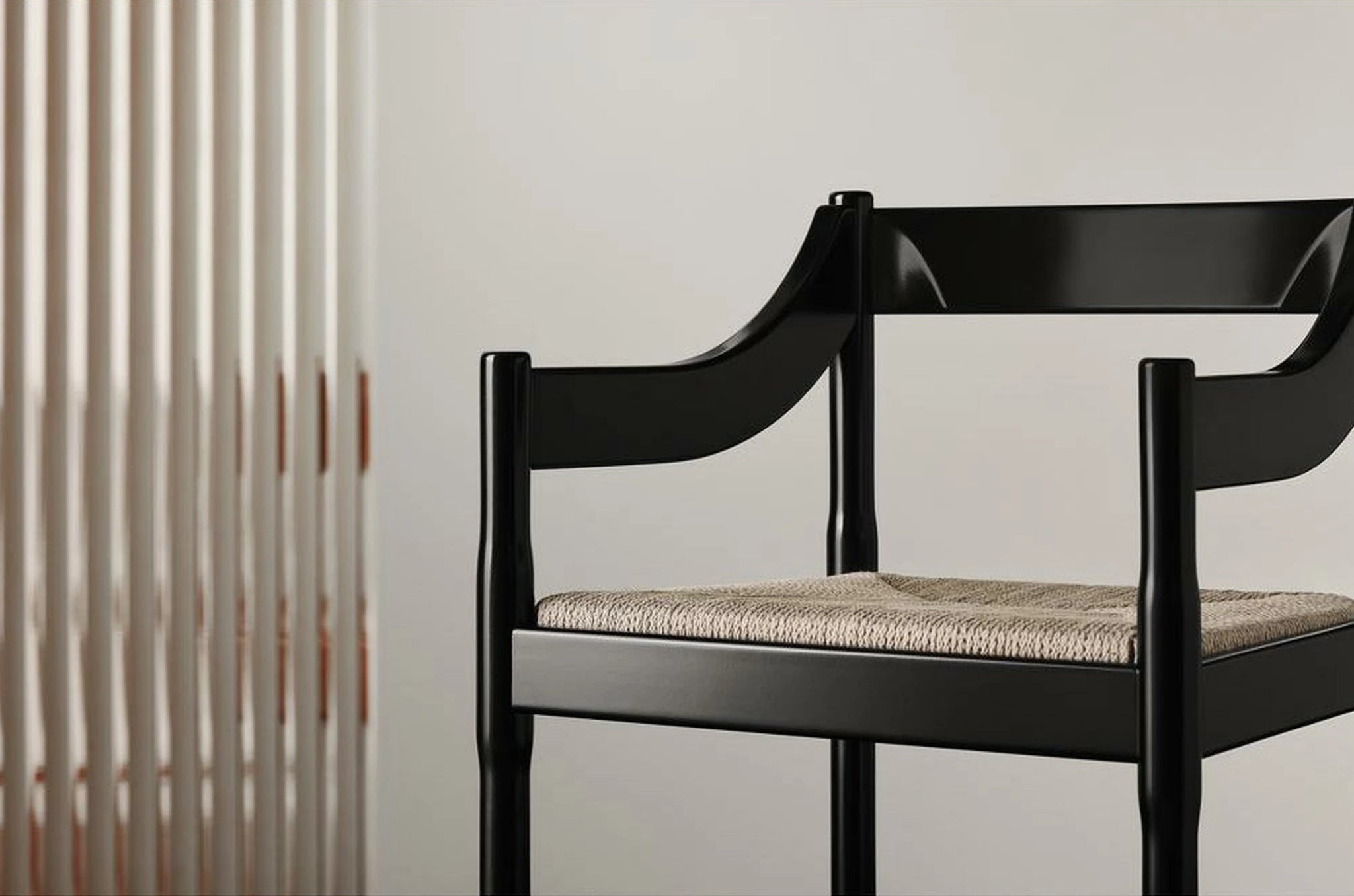 Fritz Hansen Carimate Chair, Black