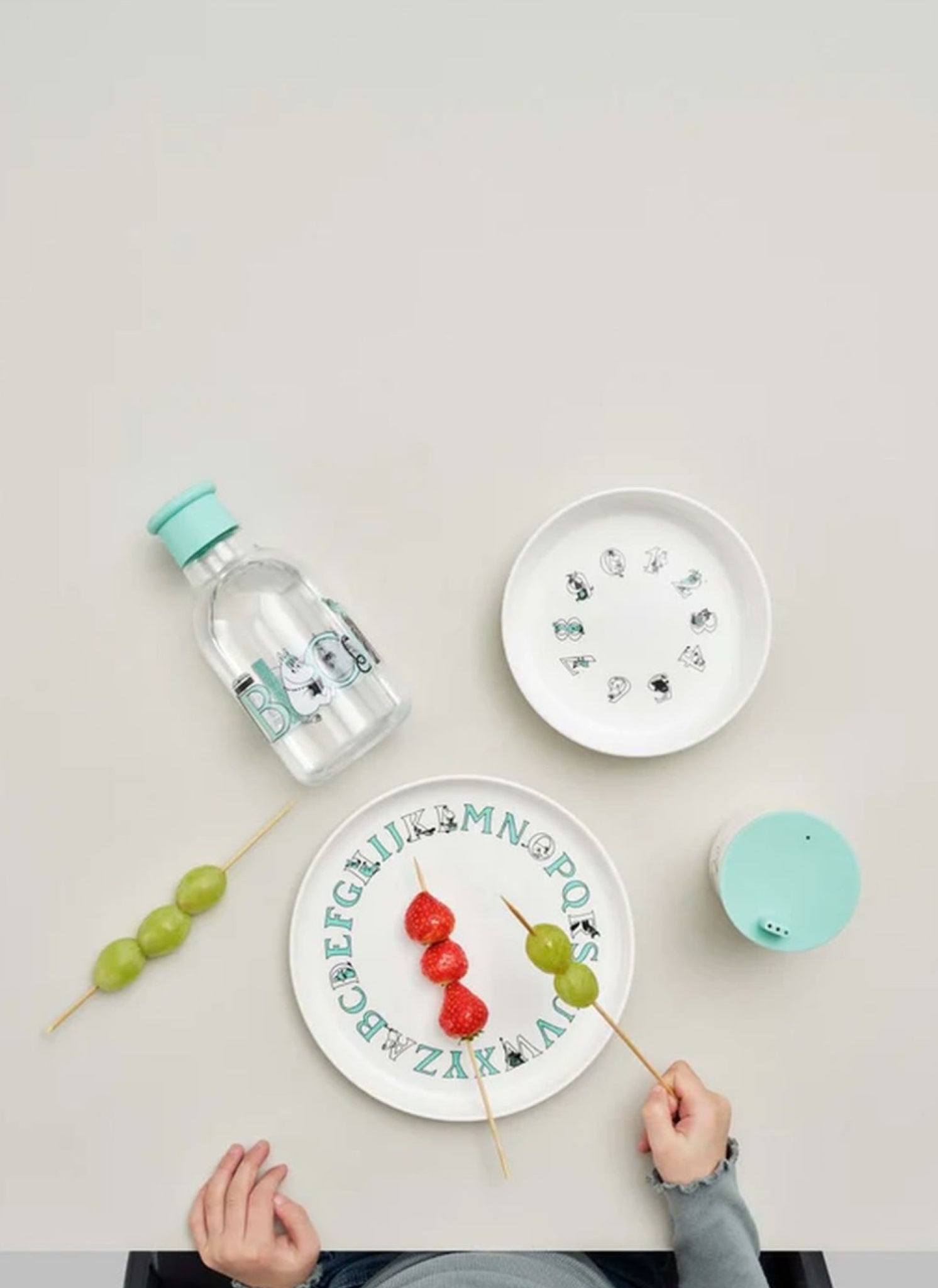 Rig Tig Moomin Abc Bowl, Moomin Turquoise